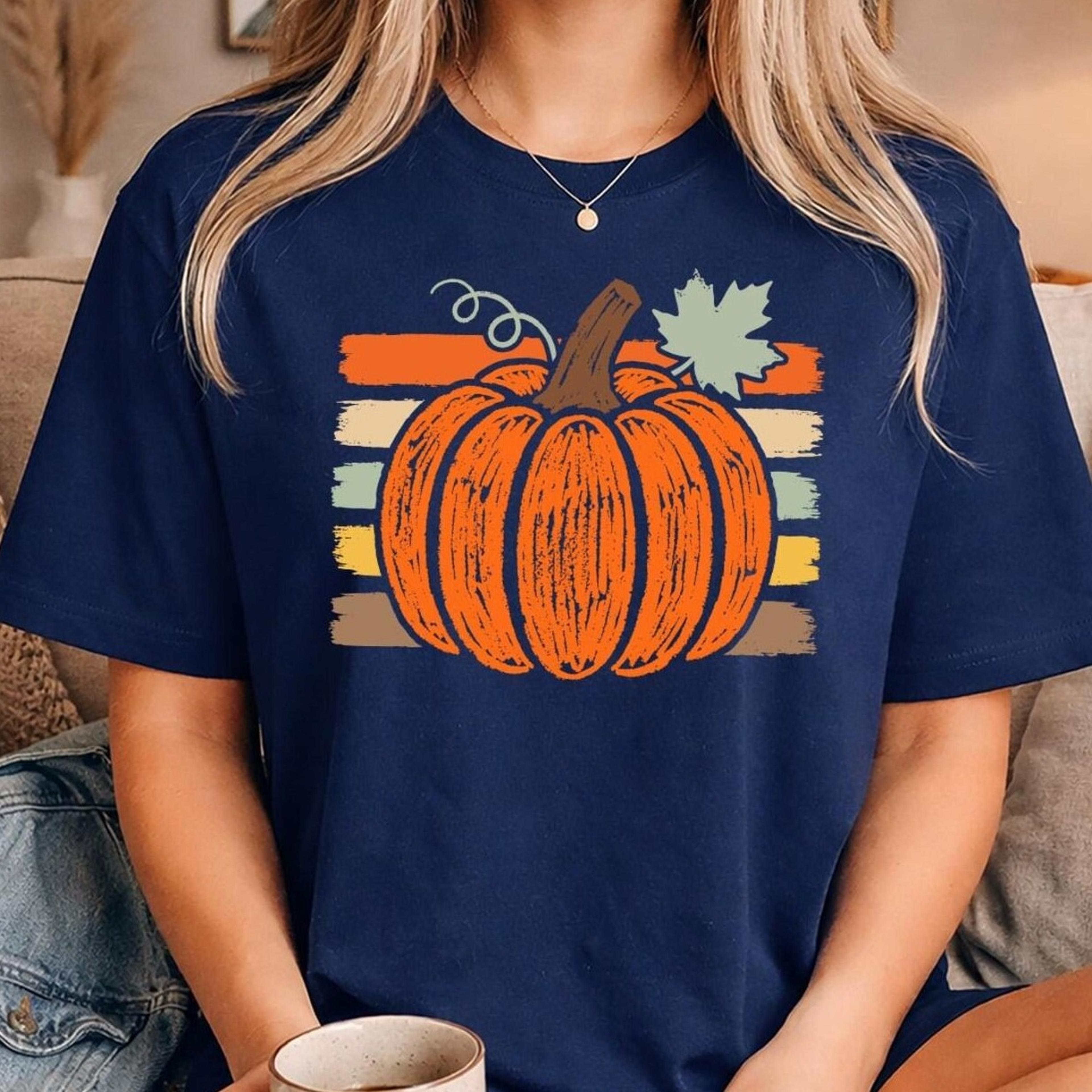 retro pumpkin shirt, fall pumpkin tee, cute autumn shirt, vintage fall pumpkin shirt, pumpkin season tee