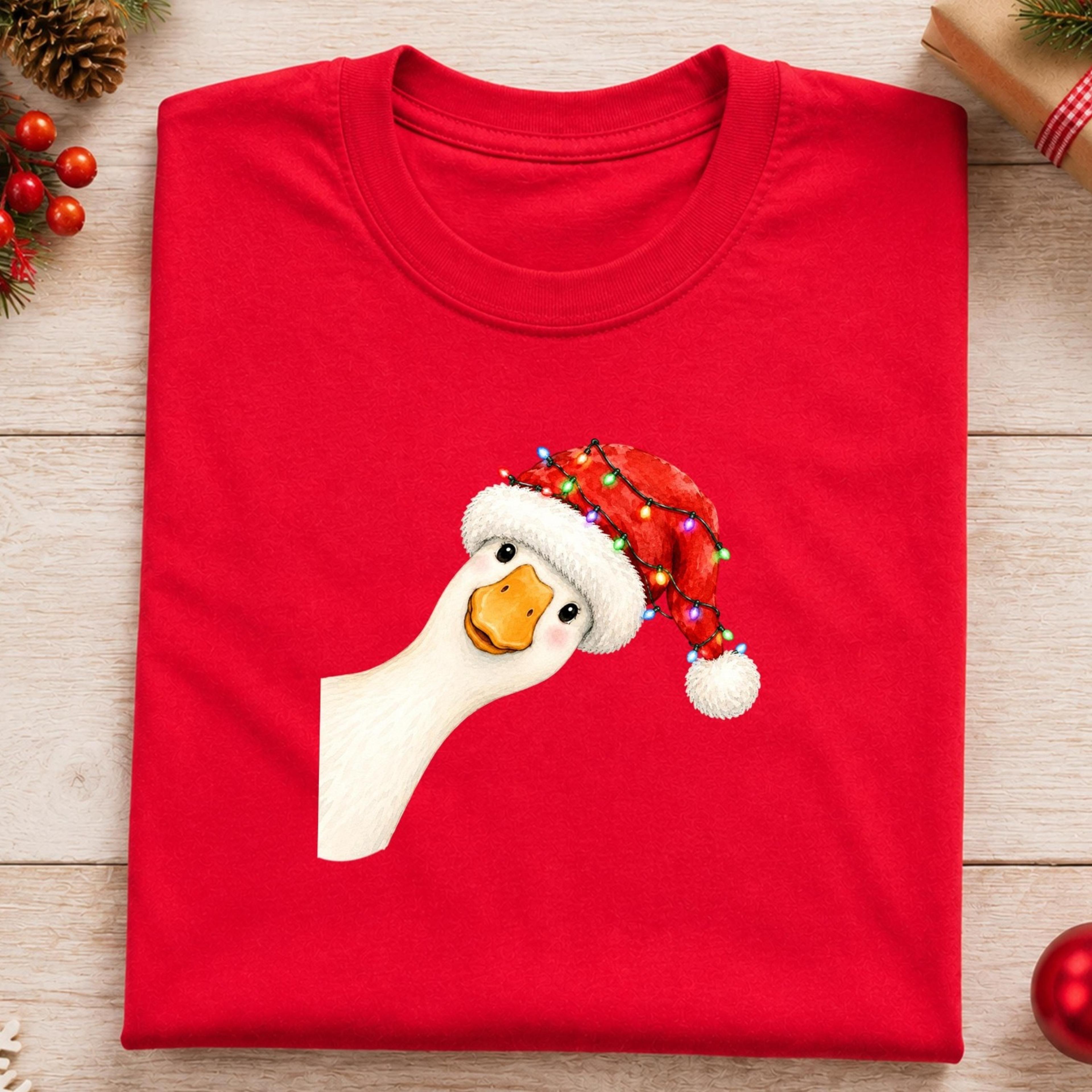 funny christmas goose shirt, christmas goose tee, cute holiday goose t shirt