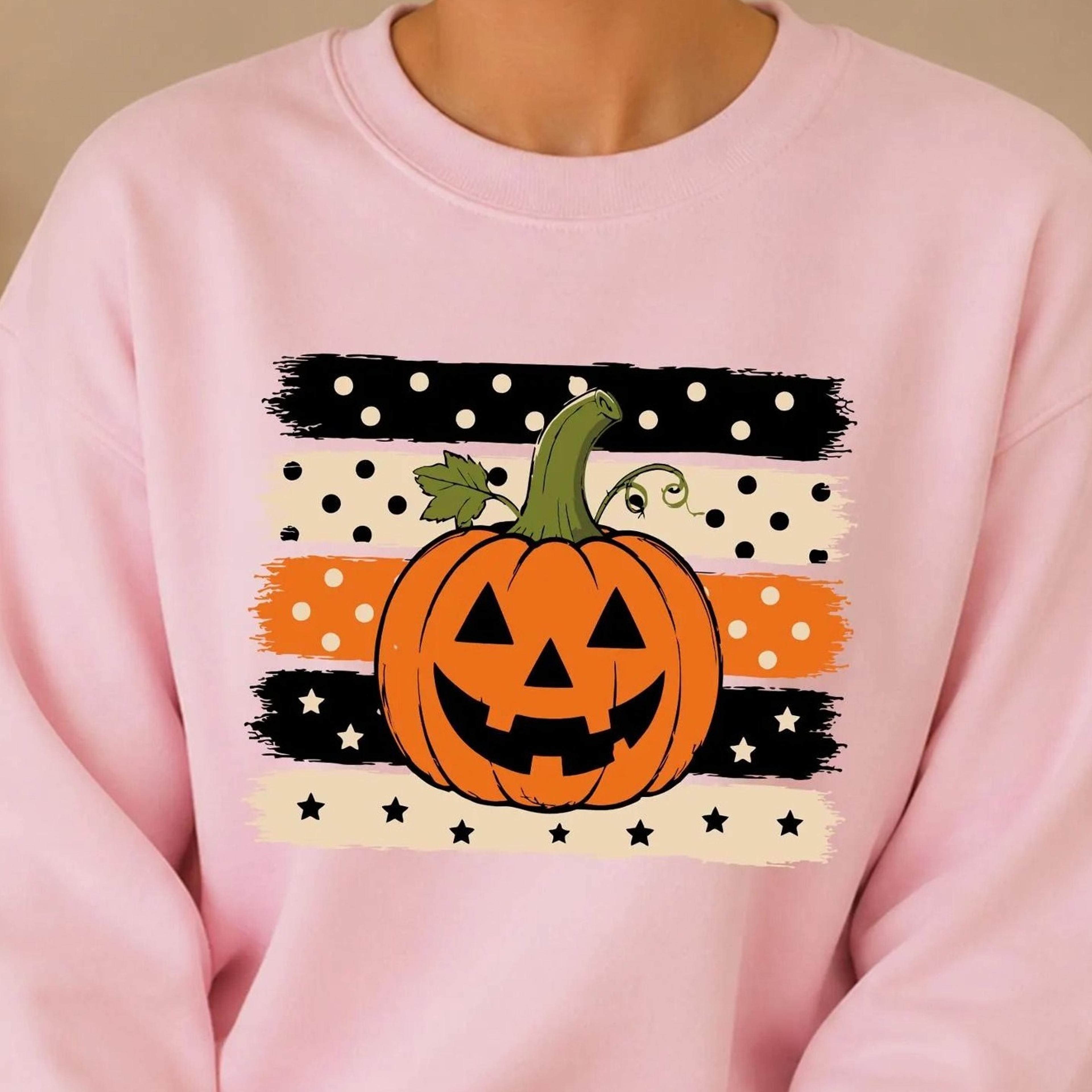 jack o lantern sweatshirt, cute pumpkin halloween sweatshirt