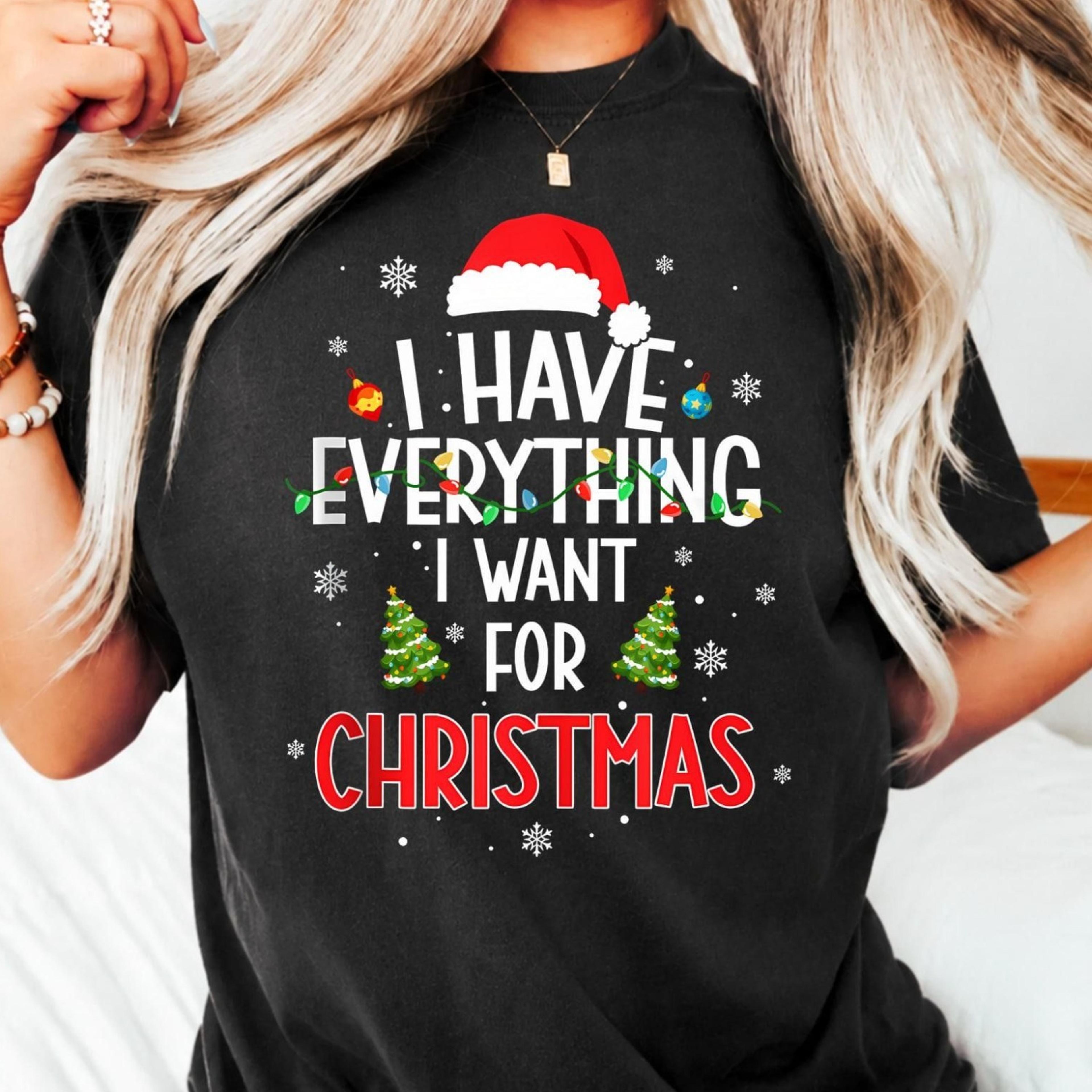 i have everything i want for christmas shirt sentimental holiday tee festive t-shirt xmas gift