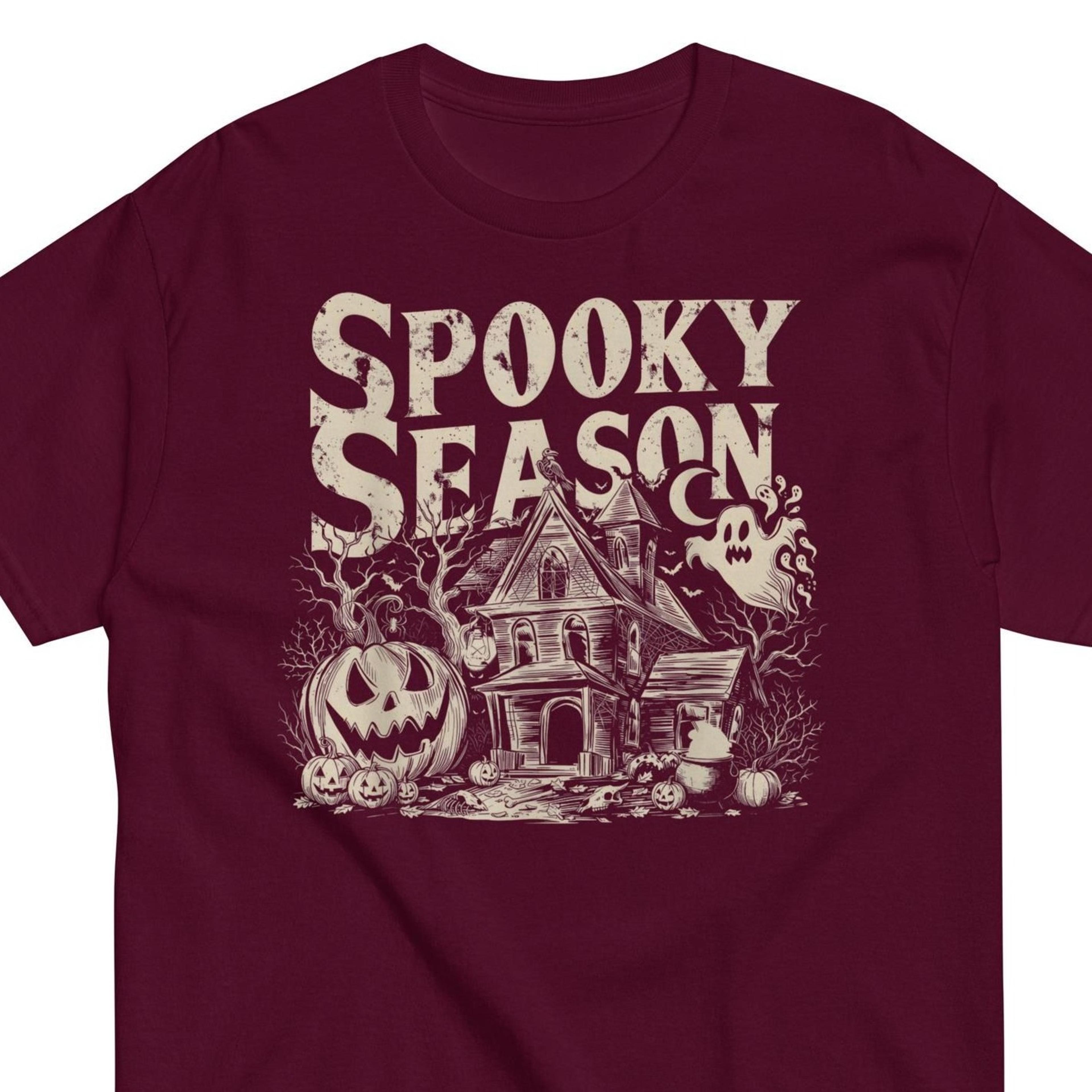 spooky season shirt, vintage halloween shirt, haunted house halloween tee, retro halloween shirt, pumpkin ghost shirt