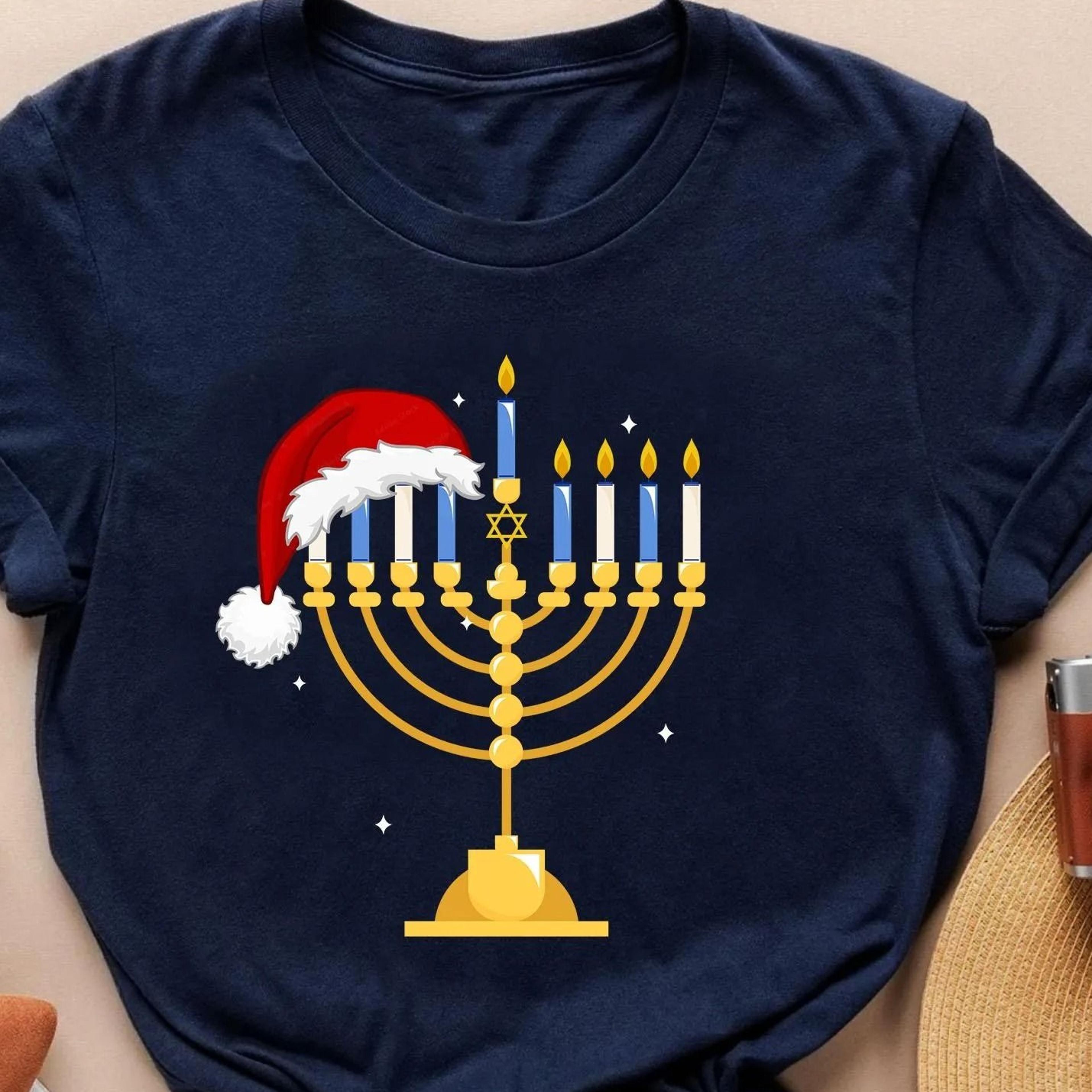 happy hanukkah merry christmas t-shirt, happy holidays shirt, winter shirt, chrismukkah shirt, chanukah gift, jewish tee