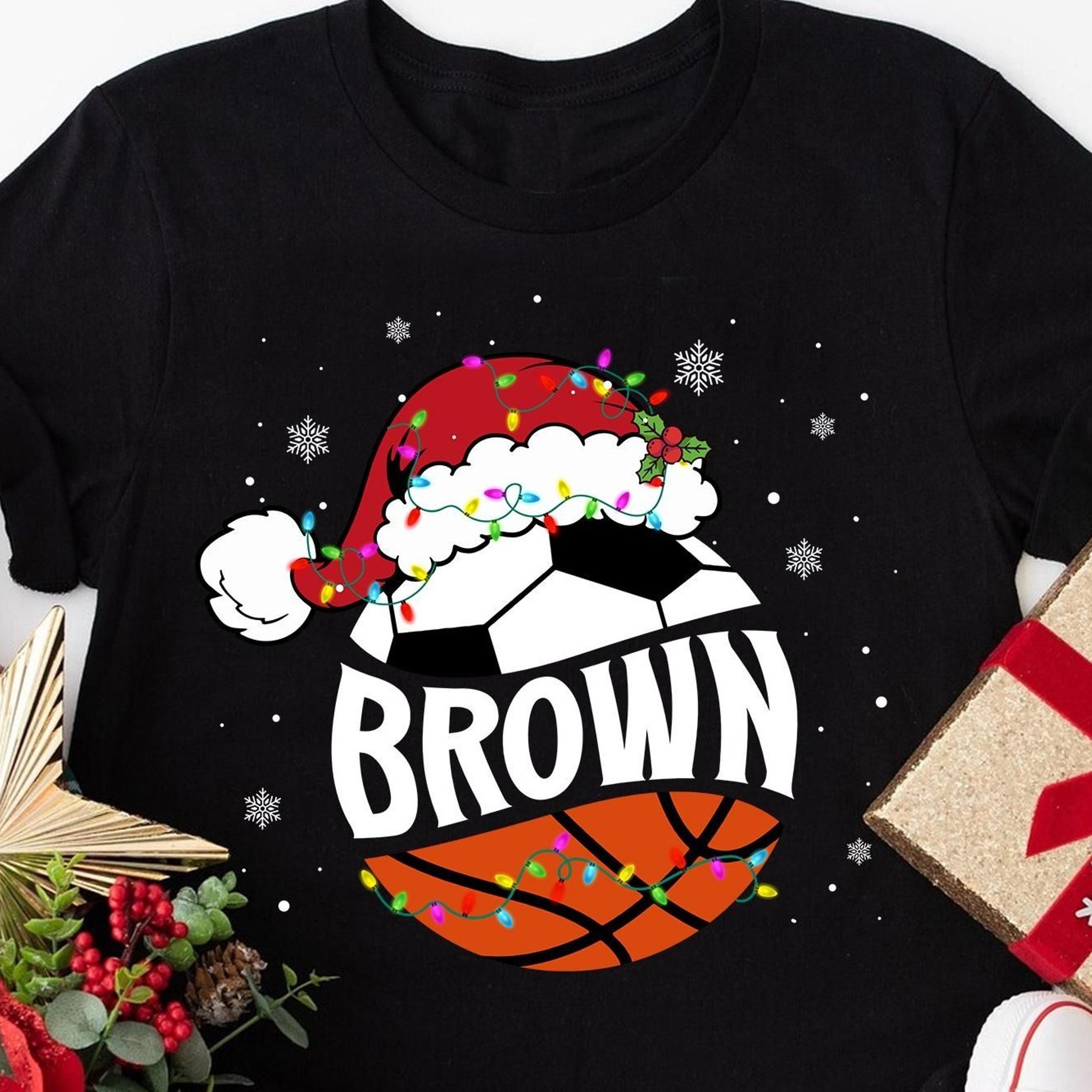 soccer and basketball christmas shirts, any sports shirt, basketball shirt, soccer shirt, basketball and soccer shirts