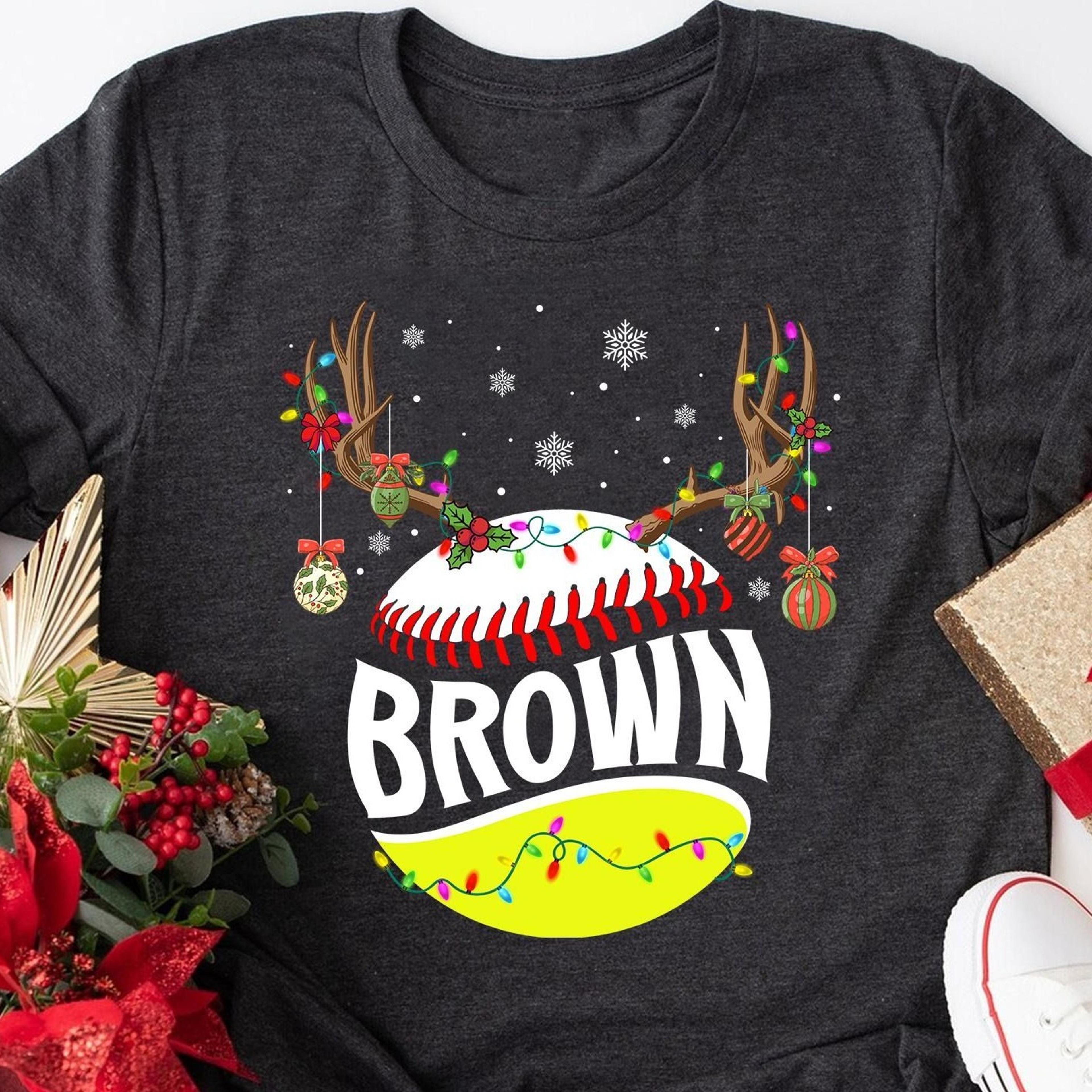 baseball and tennis christmas shirt, custom any sports tennis and baseball shirts, tennis lover shirt, baseball lover