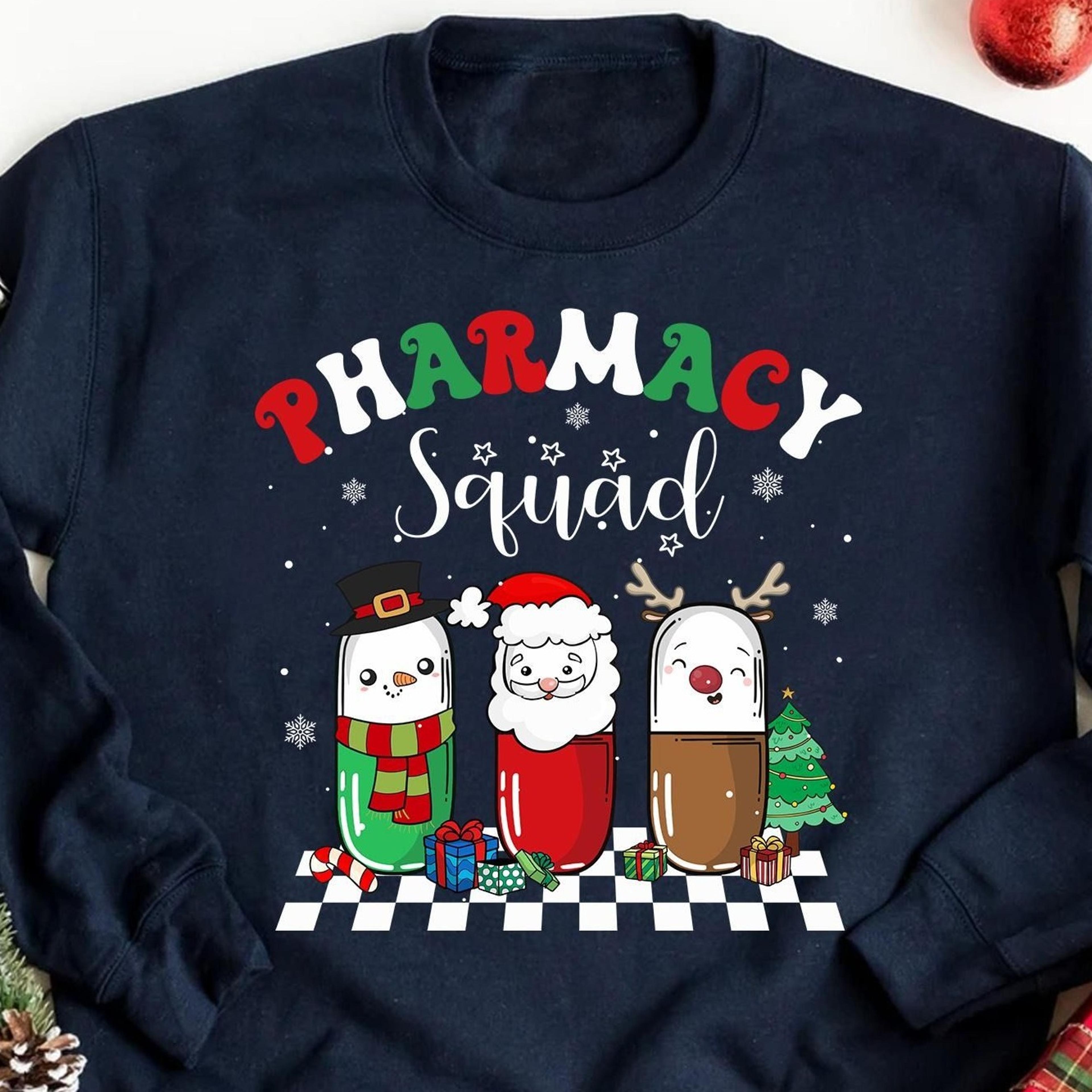 christmas pharmacy shirt, pharmacy shirt, pharmacy tech shirt, pharmacist tee, pharmacy student shirt, pharmacy gifts