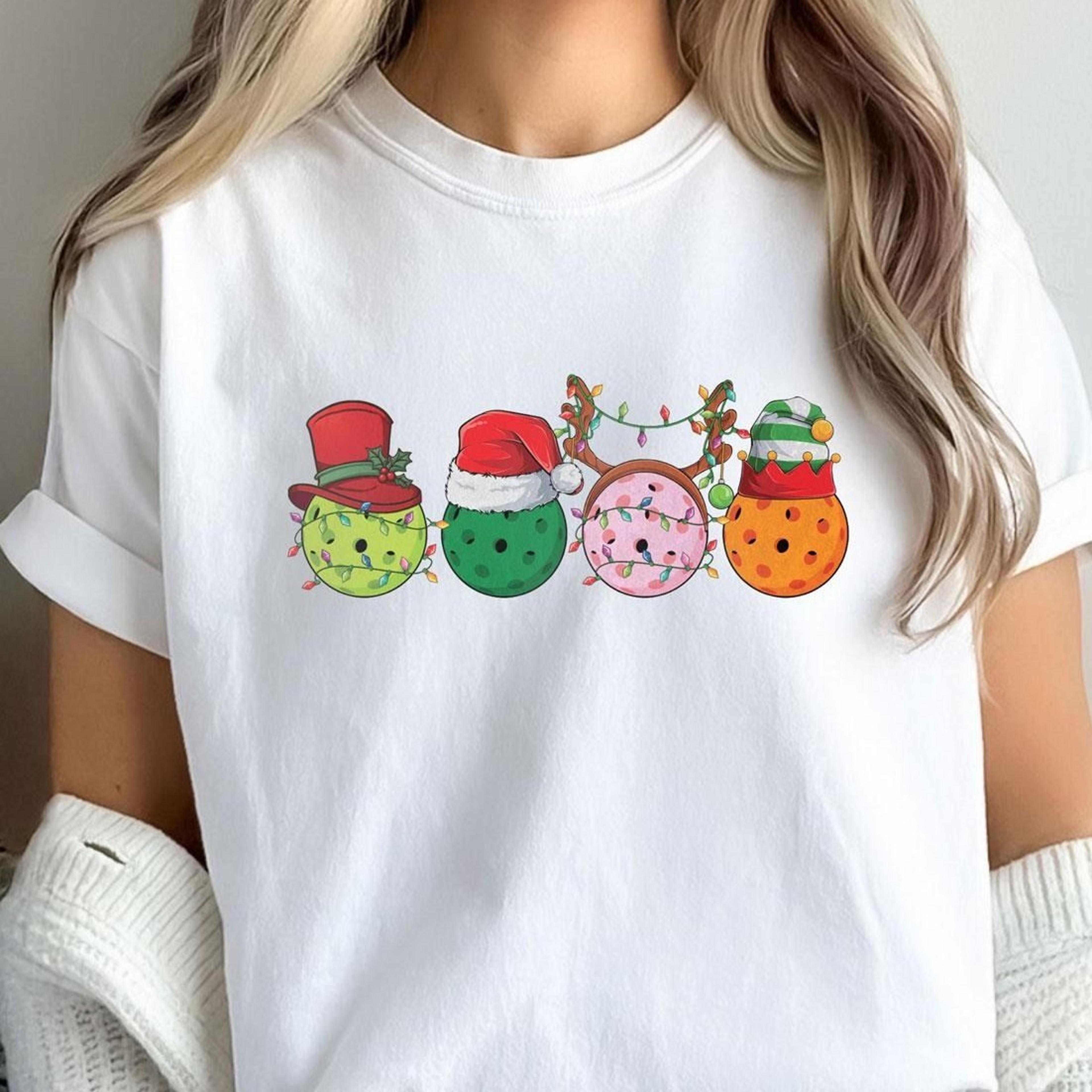 christmas pickleball shirt - xmas pickleball gift - pickleball lover tee - tis the season pickleball - pickleball player