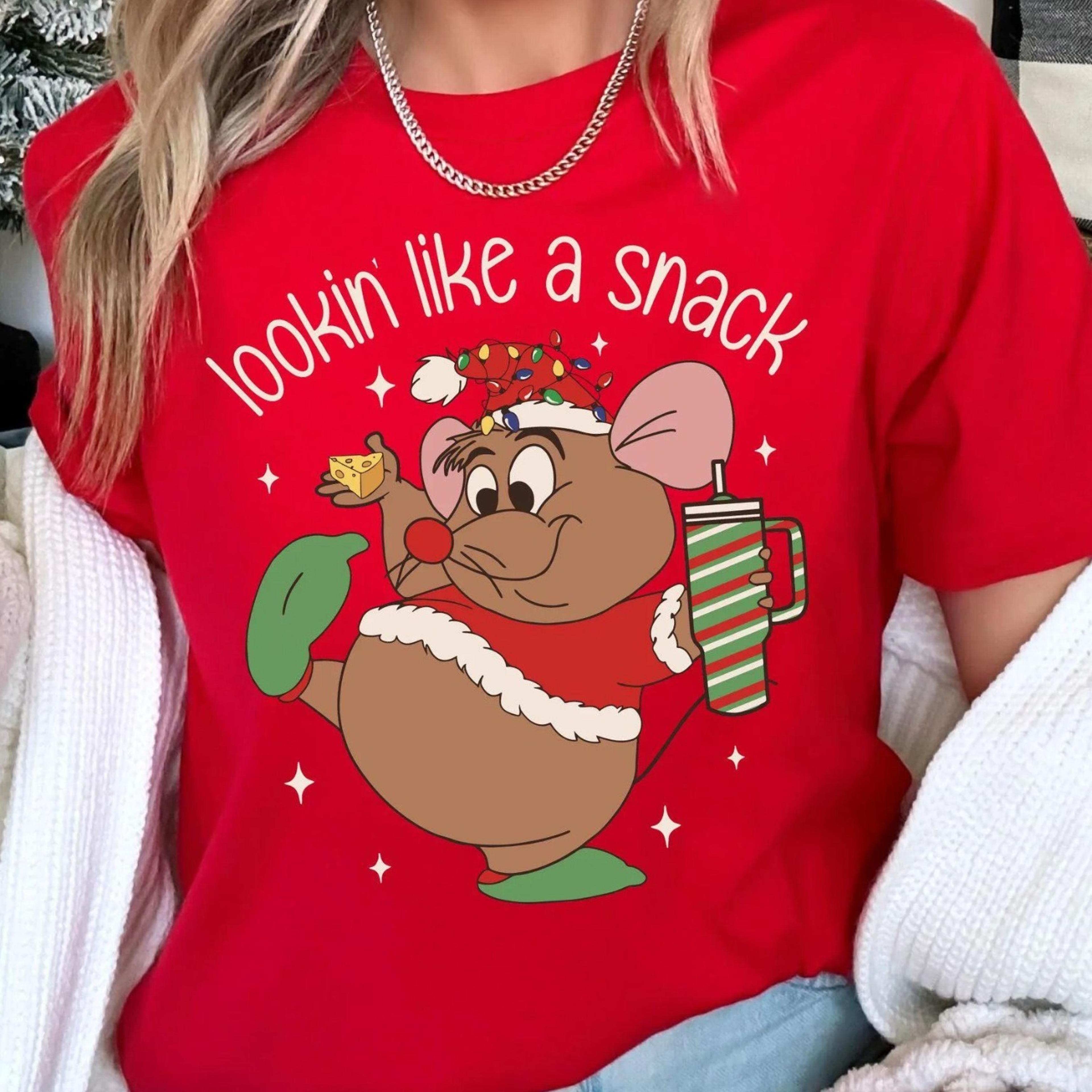 lookin like a snack t-shirt, gus disneyland christmas shirt, magic kingdom holiday sweater, disney christmas trip tee