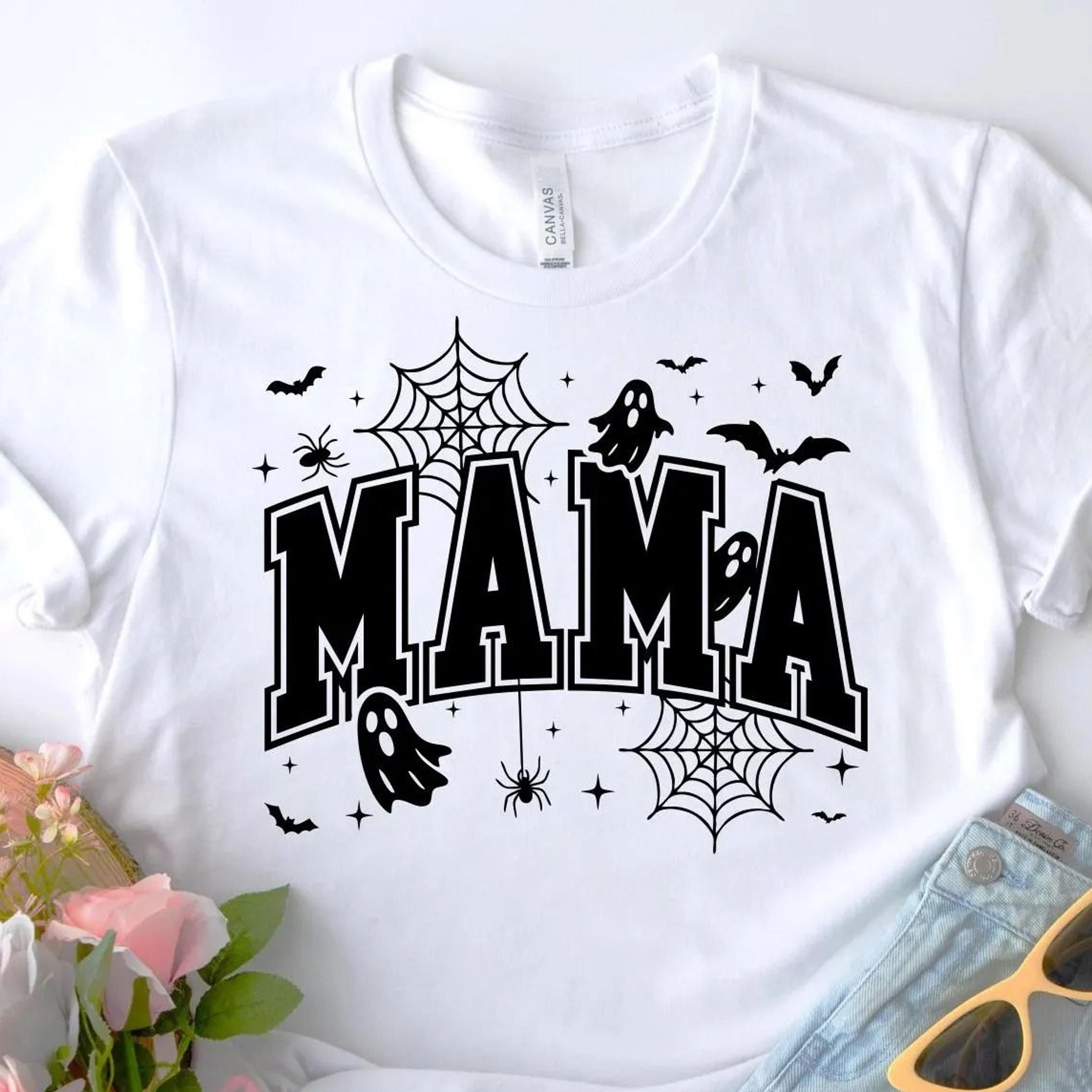spooky mama halloween shirt, funny halloween tee, spooky ghost tee, halloween shirt, spooky mama tee, halloween mama
