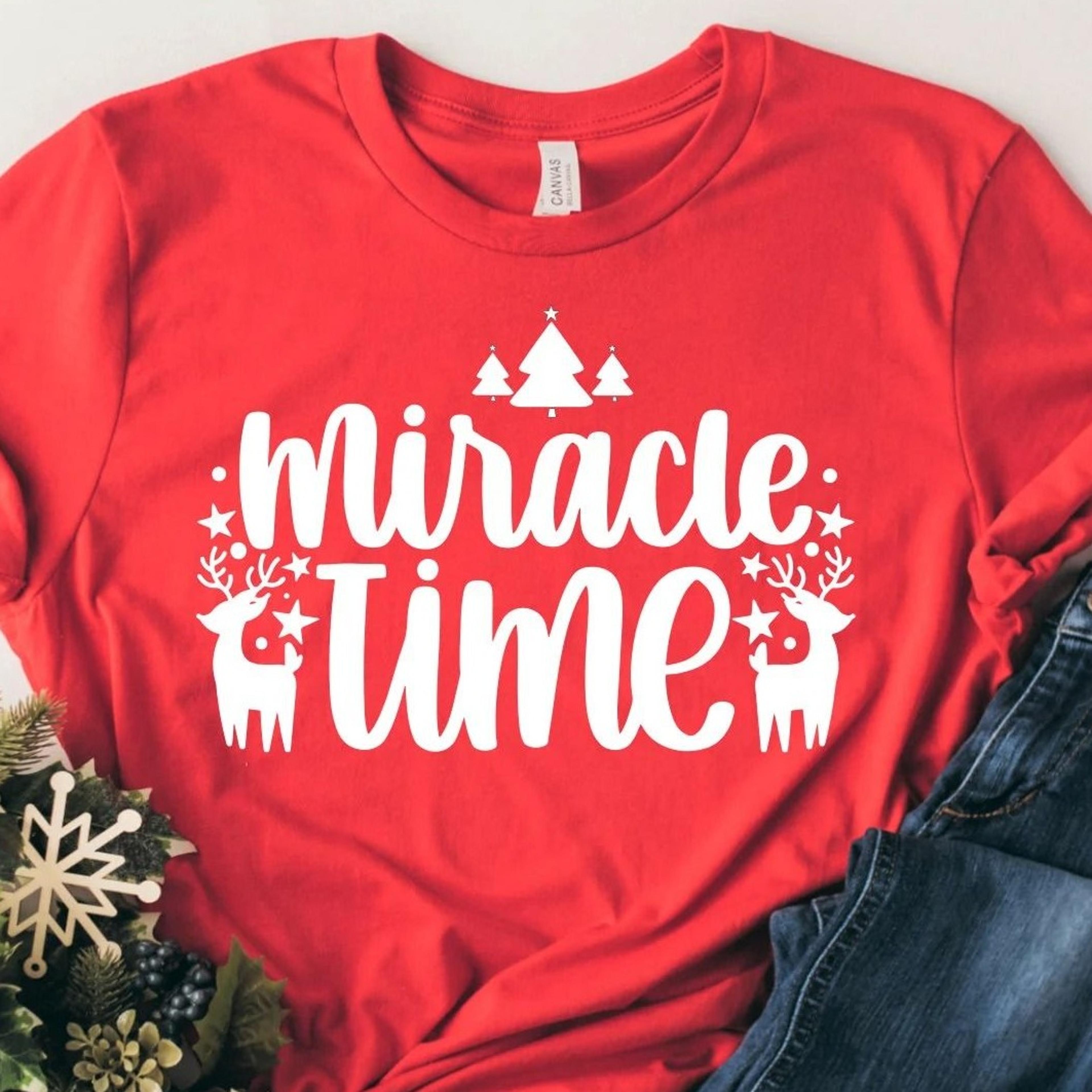 miracle time shirt, wonderful time shirt, miracle christmas times, miracle christmas time, miracle christmas night shirt