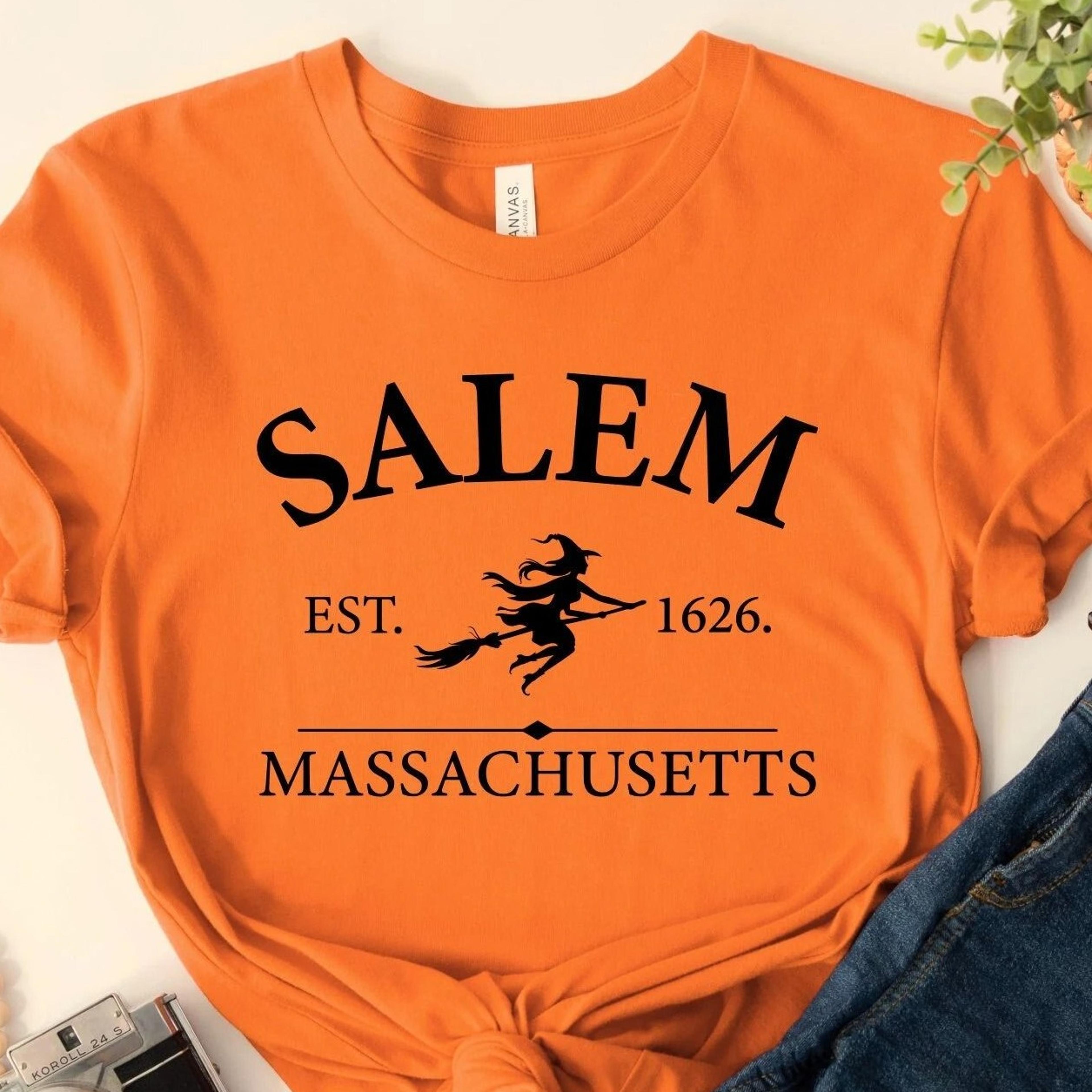 salem massachusetts shirt, halloween shirt, retro halloween shirt, spooky season shirt, witchy shirt
