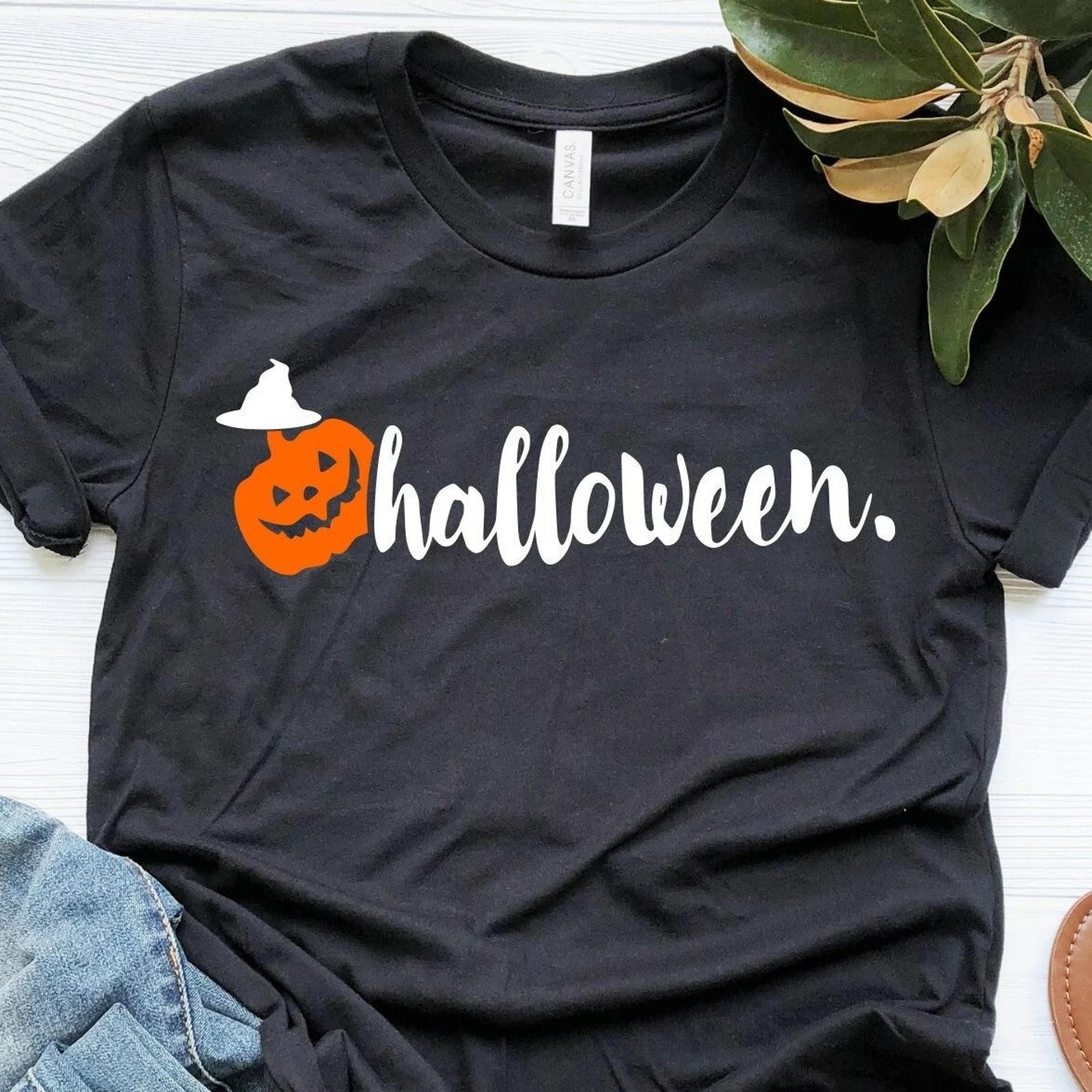 halloween pumpkin shirt, pumpkin face shirt, pumpkin face with witch hat shirt, halloween shirts, halloween shirt