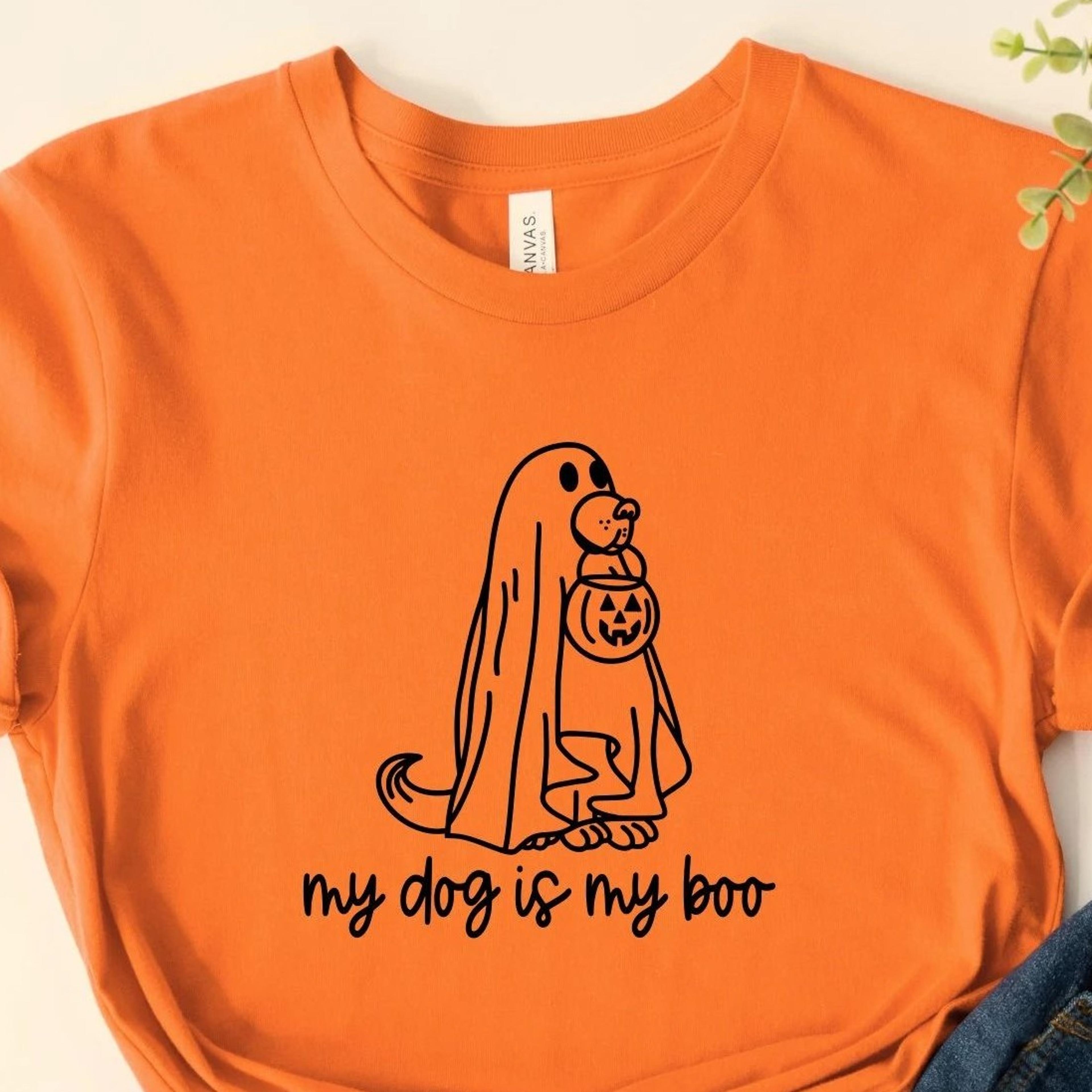 my dog is my boo shirt, dog ghost shirt, dog halloween, dog lover halloween, dog mom ,retro ghost,fall shirt
