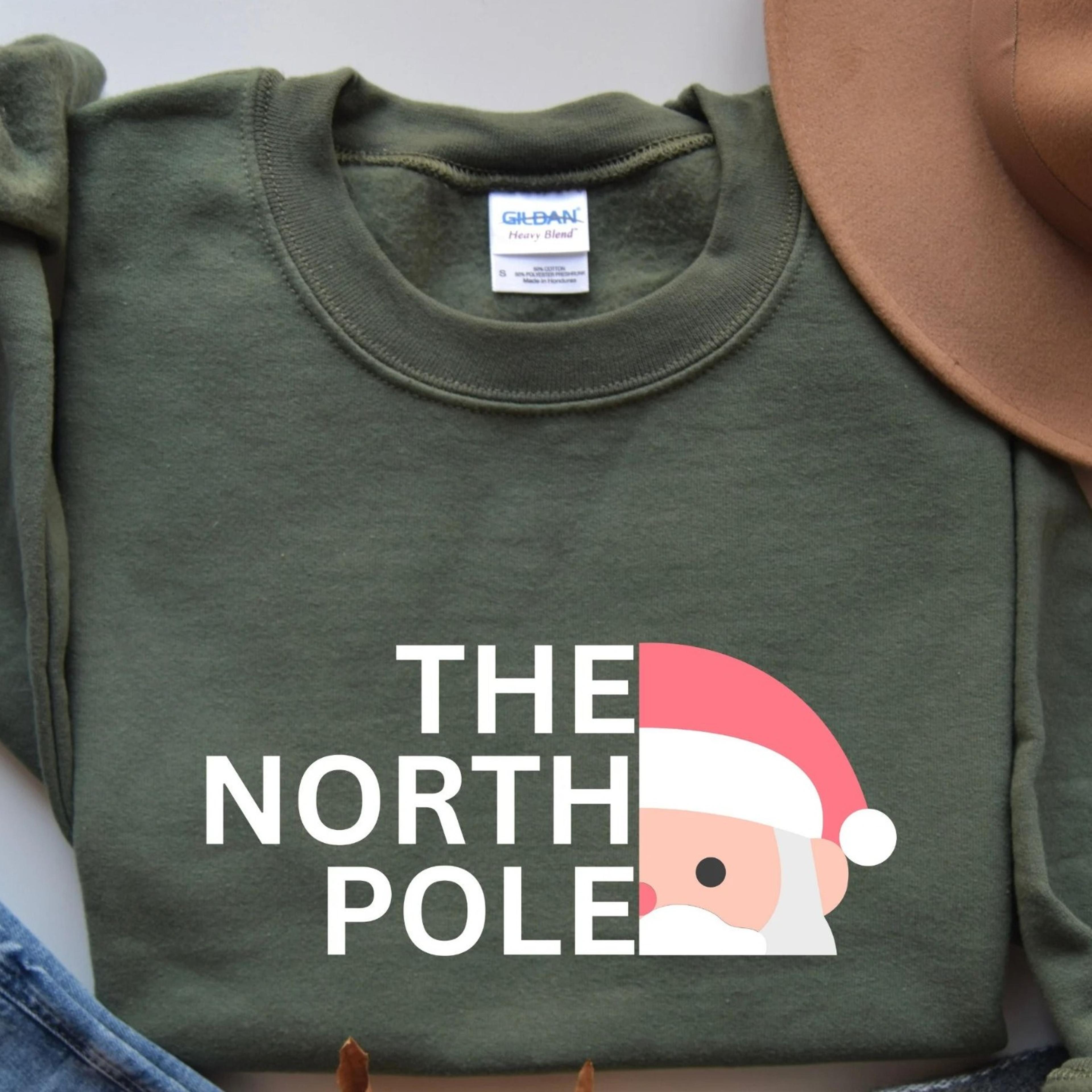 funny christmas shirt,the north pole christmas sweatshirt premium christmas sweater funny lapland gift