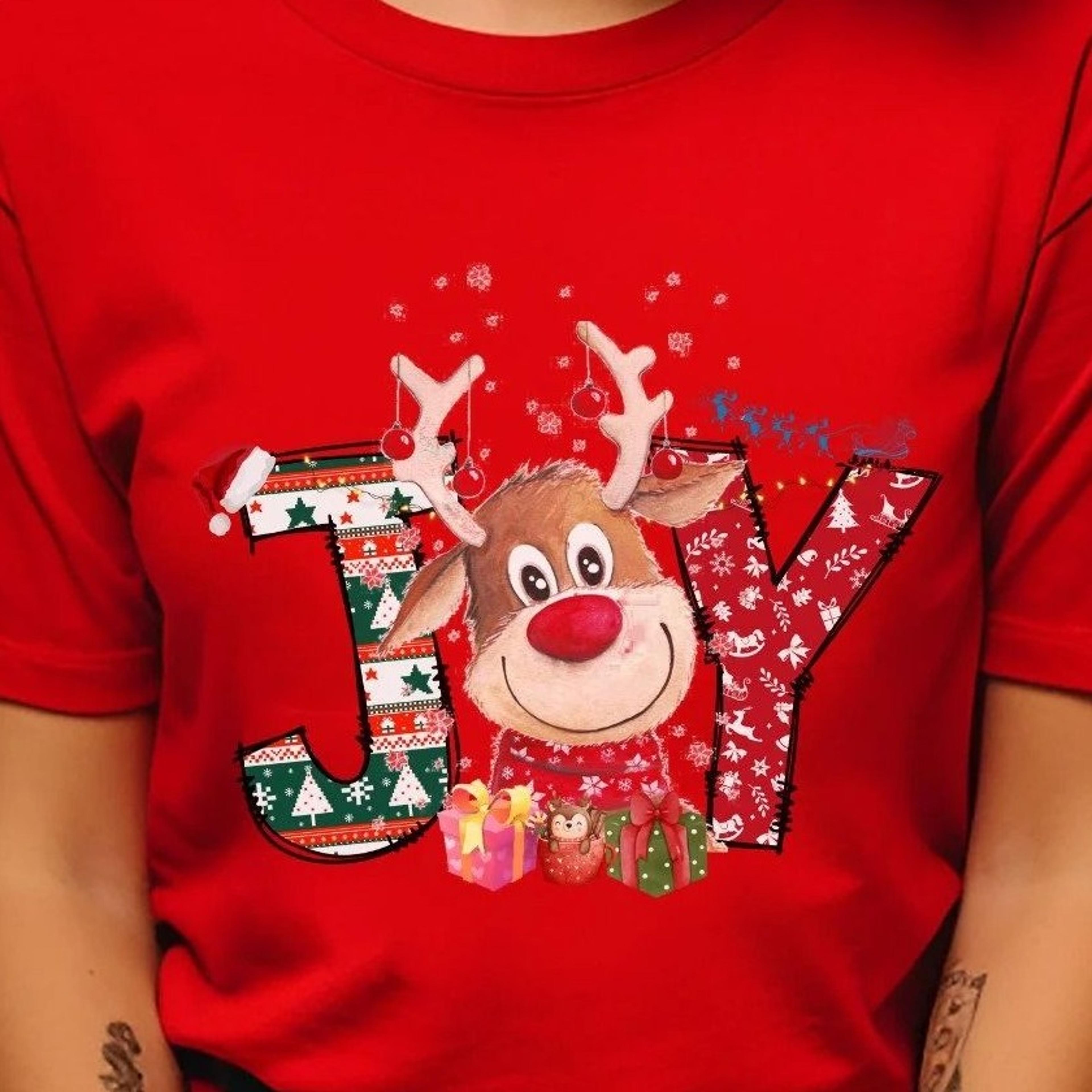christmas joy sweatshirt, holiday t-shirt, joy christmas , christmas reindeer shirt, winter sweatshirt, snowflake