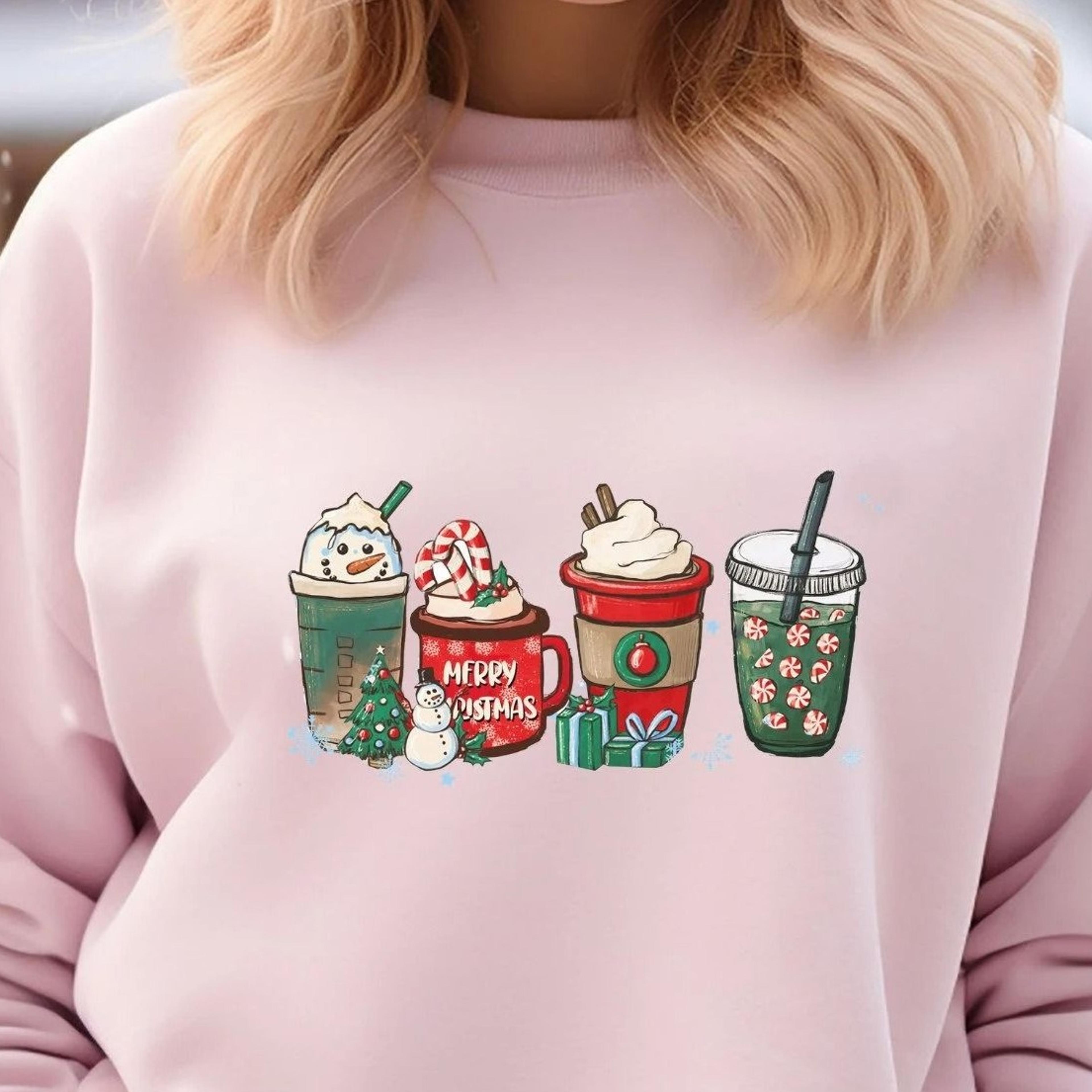 christmas coffee sweatshirt, cute christmas t-shirt, christmas sweater, retro christmas hoodie, family christmas tee,