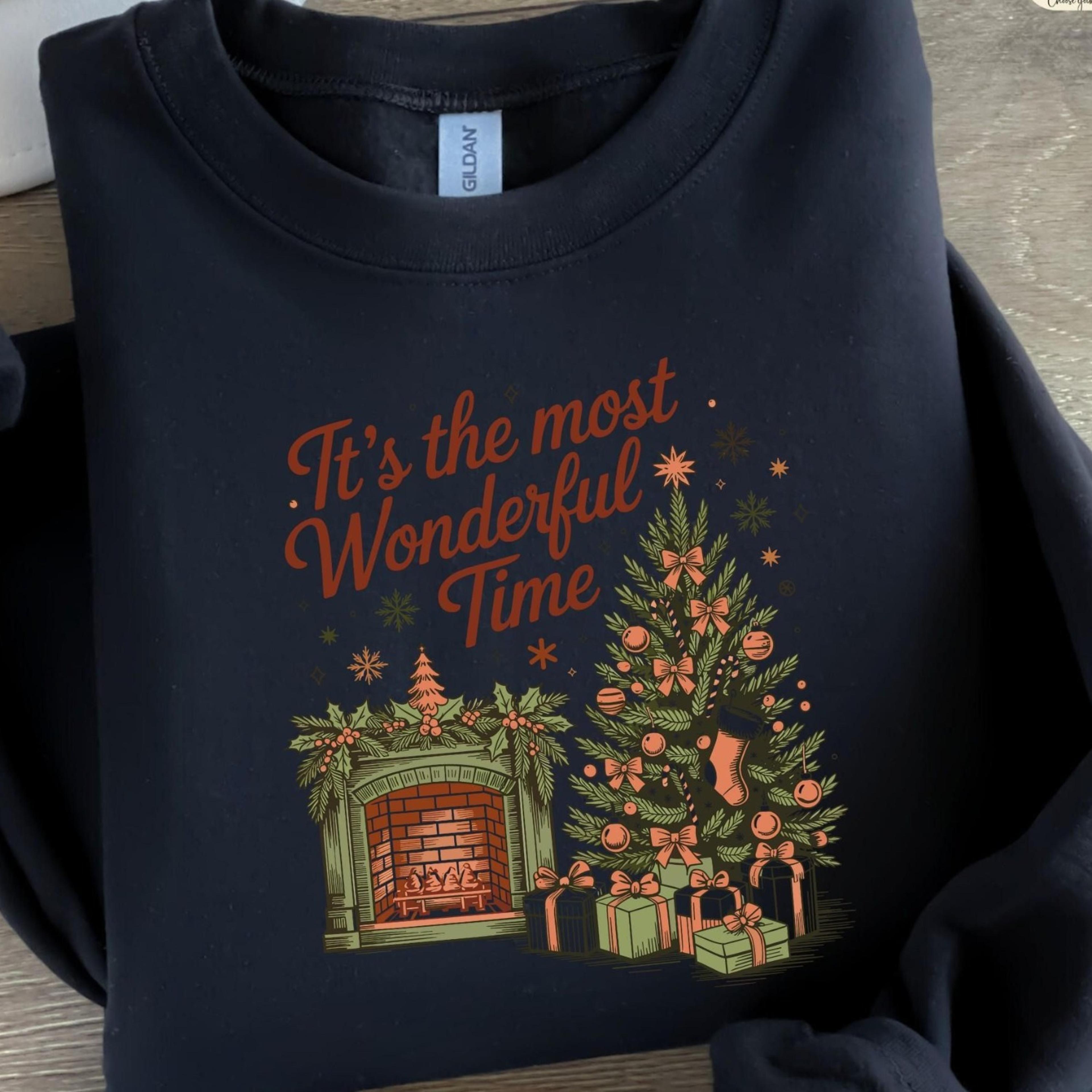 christmas time sweatshirt, it's the most wonderful time t-shirt, christmas , vintage christmas sweater