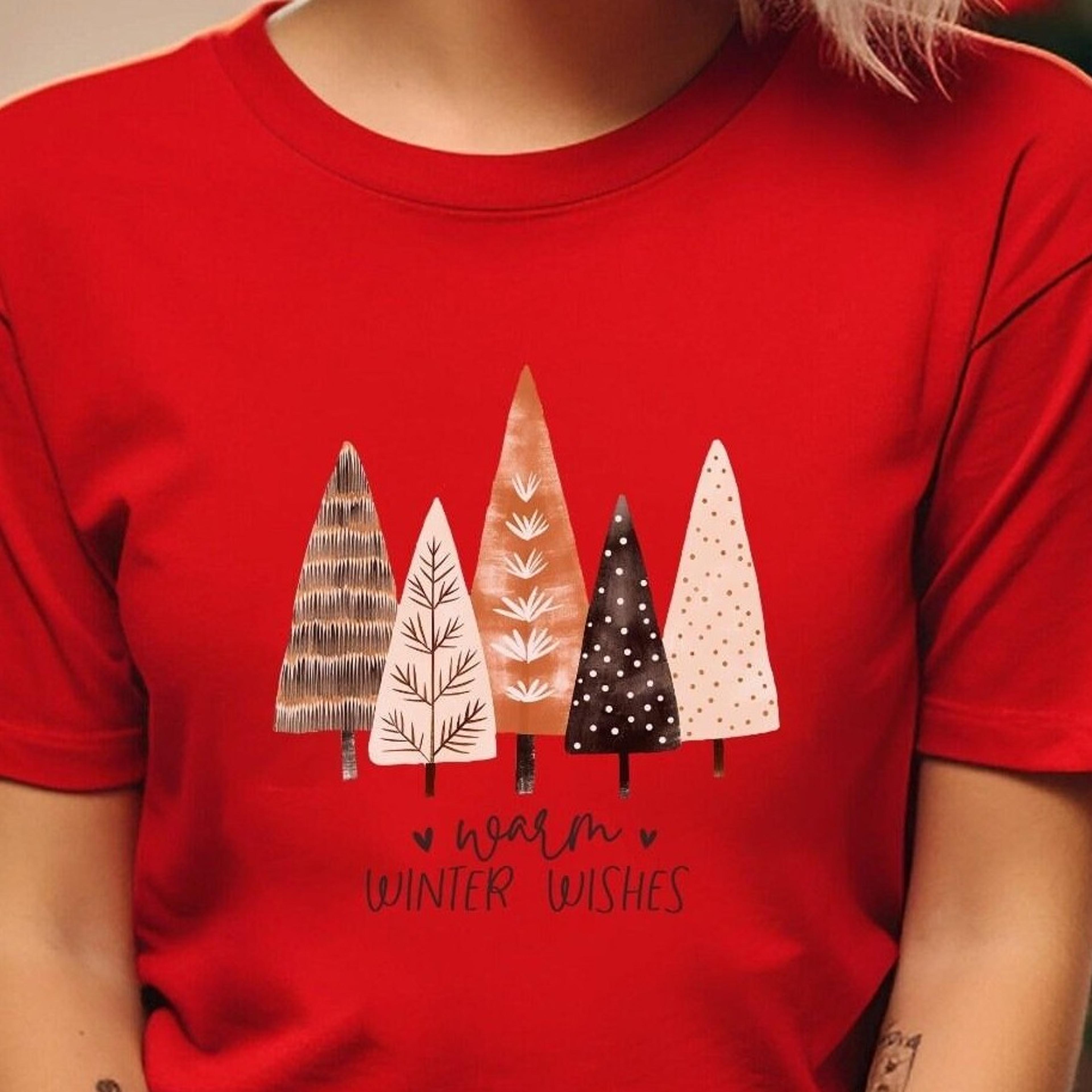 christmas tree sweatshirt, warm winter wishes tee, christmas shirts for women, christmas crewneck, winter