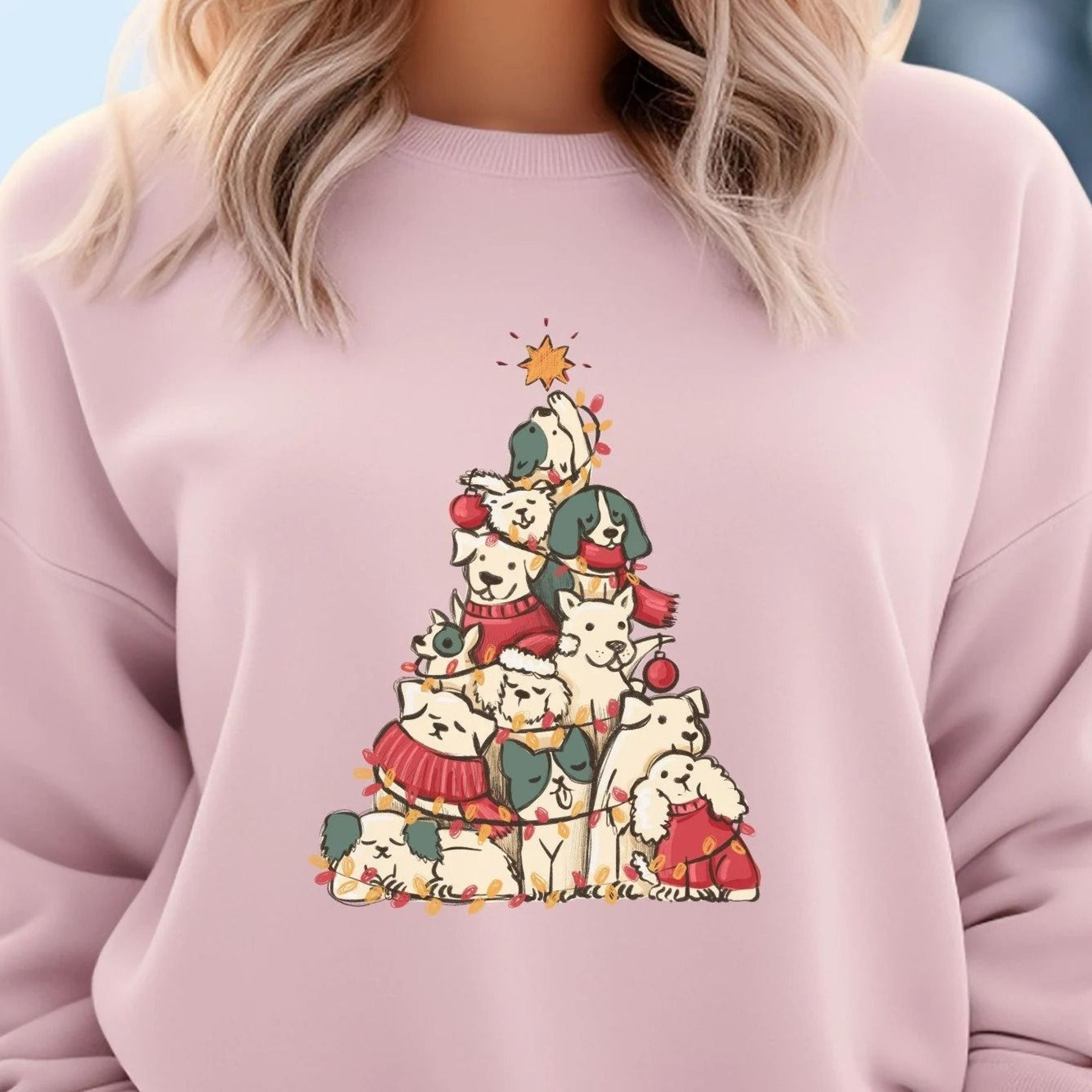 christmas dogs sweatshirt, dog mom t-shirt, dogs hoodie, puppies shirt, christmas sweatshirt, christmas gift for dog