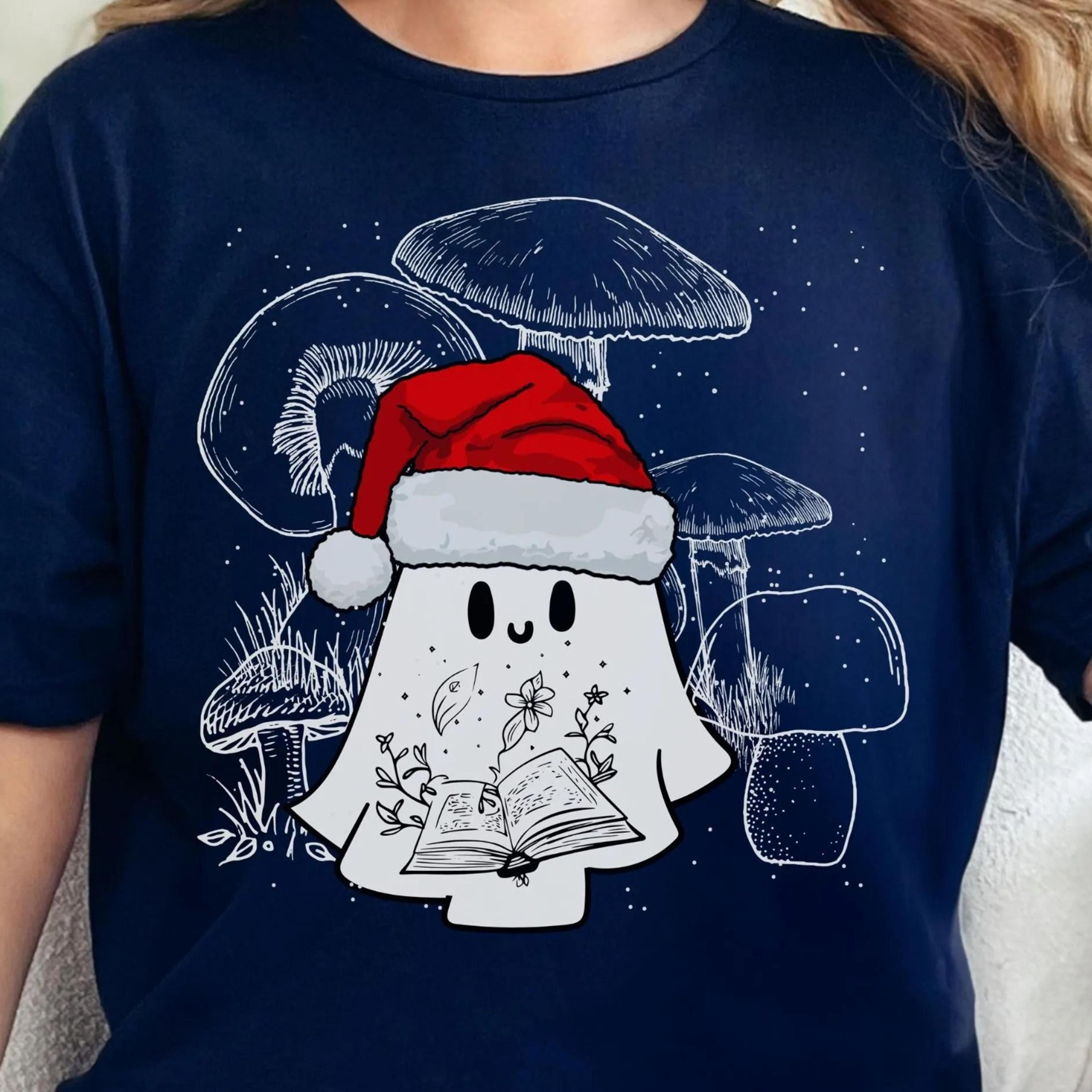 ugly christmas sweater, christmas ghost sweatshirt, book ghost shirt, reading ghost sweater, christmas shirt