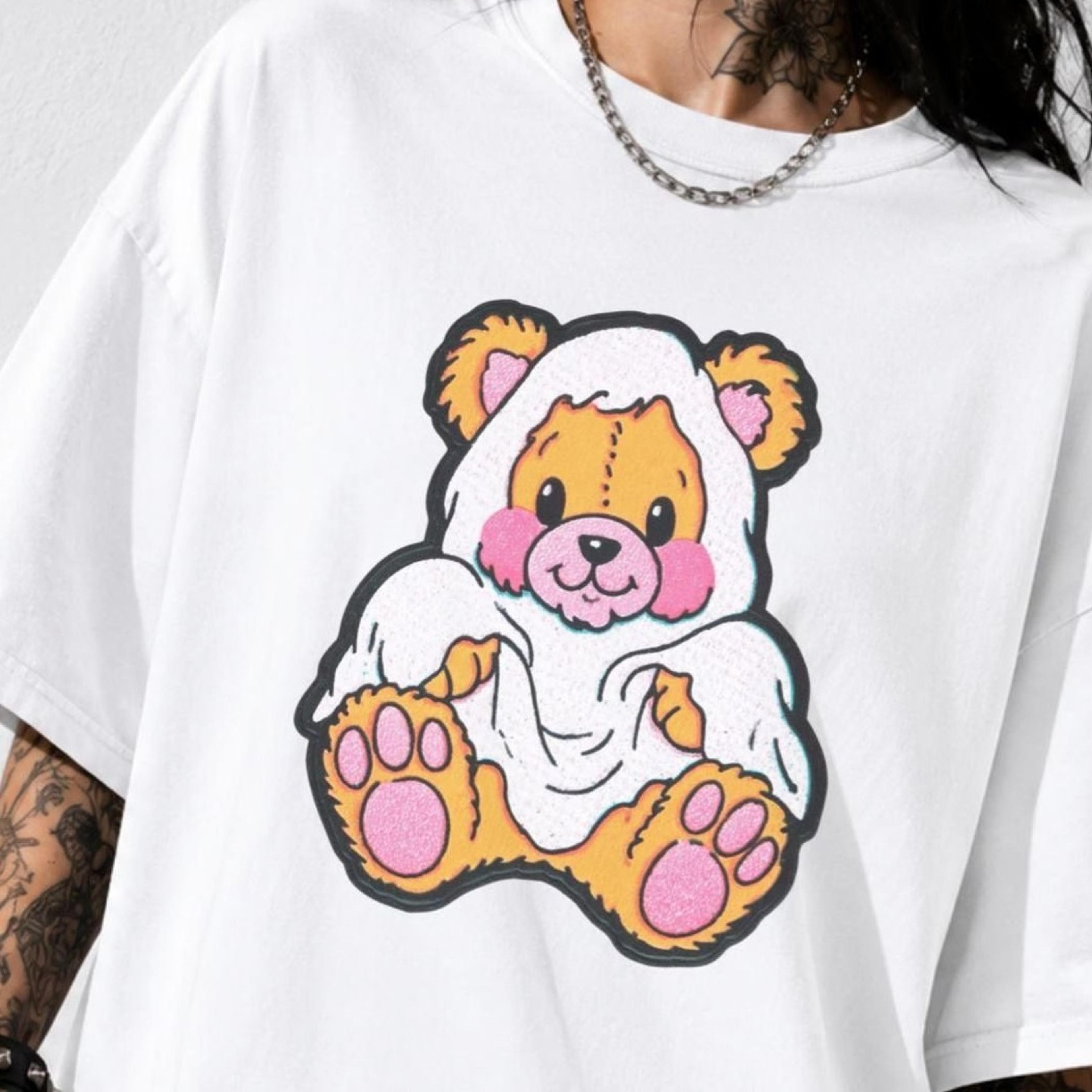 cute bear t-shirt, sweet bear shirt, kawaii unisex t-shirt, retro teddy shirt, cute aesthetic shirt, gift for teddy