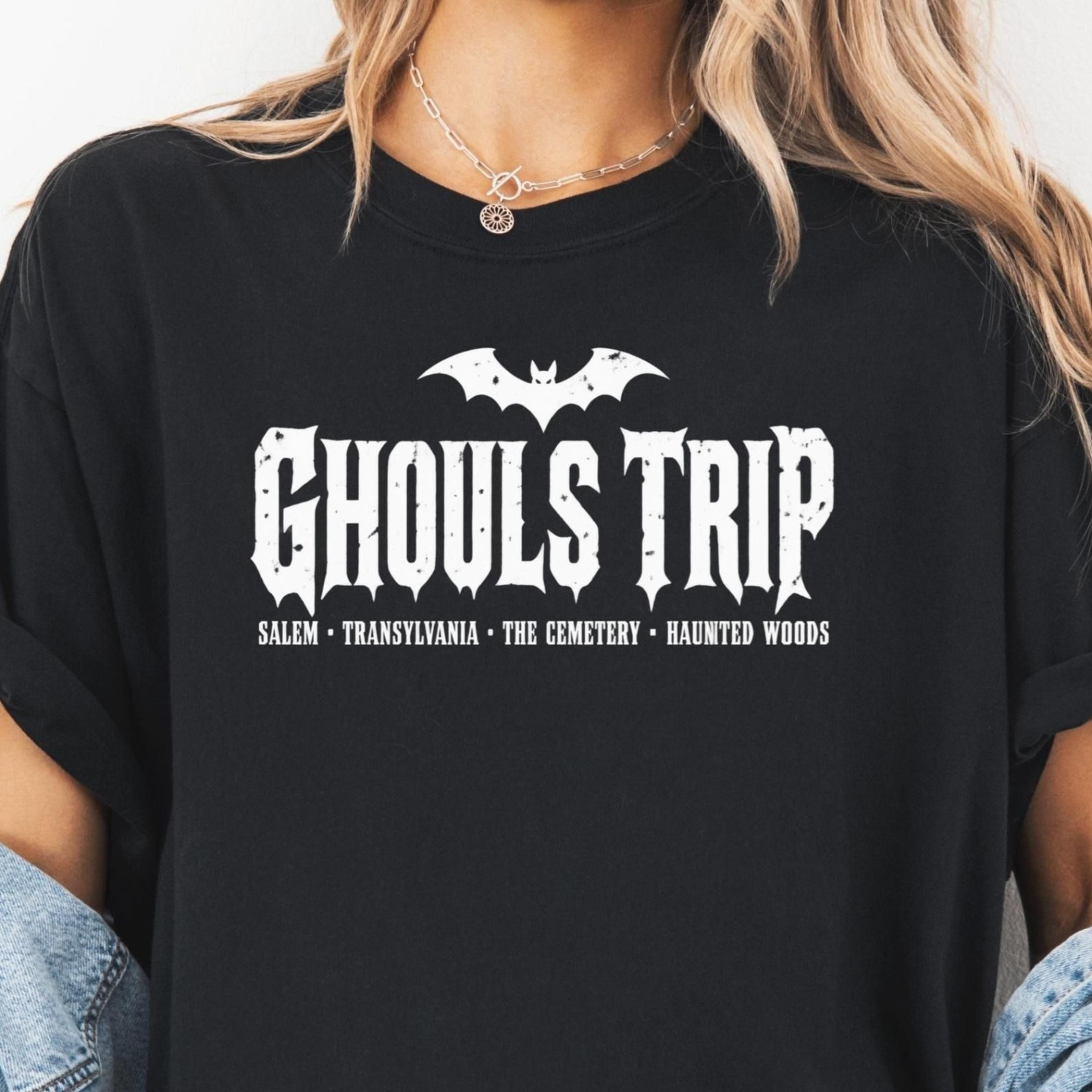 halloween girls trip shirt, matching vacation tee, spooky squad gift, retro halloween group shirt