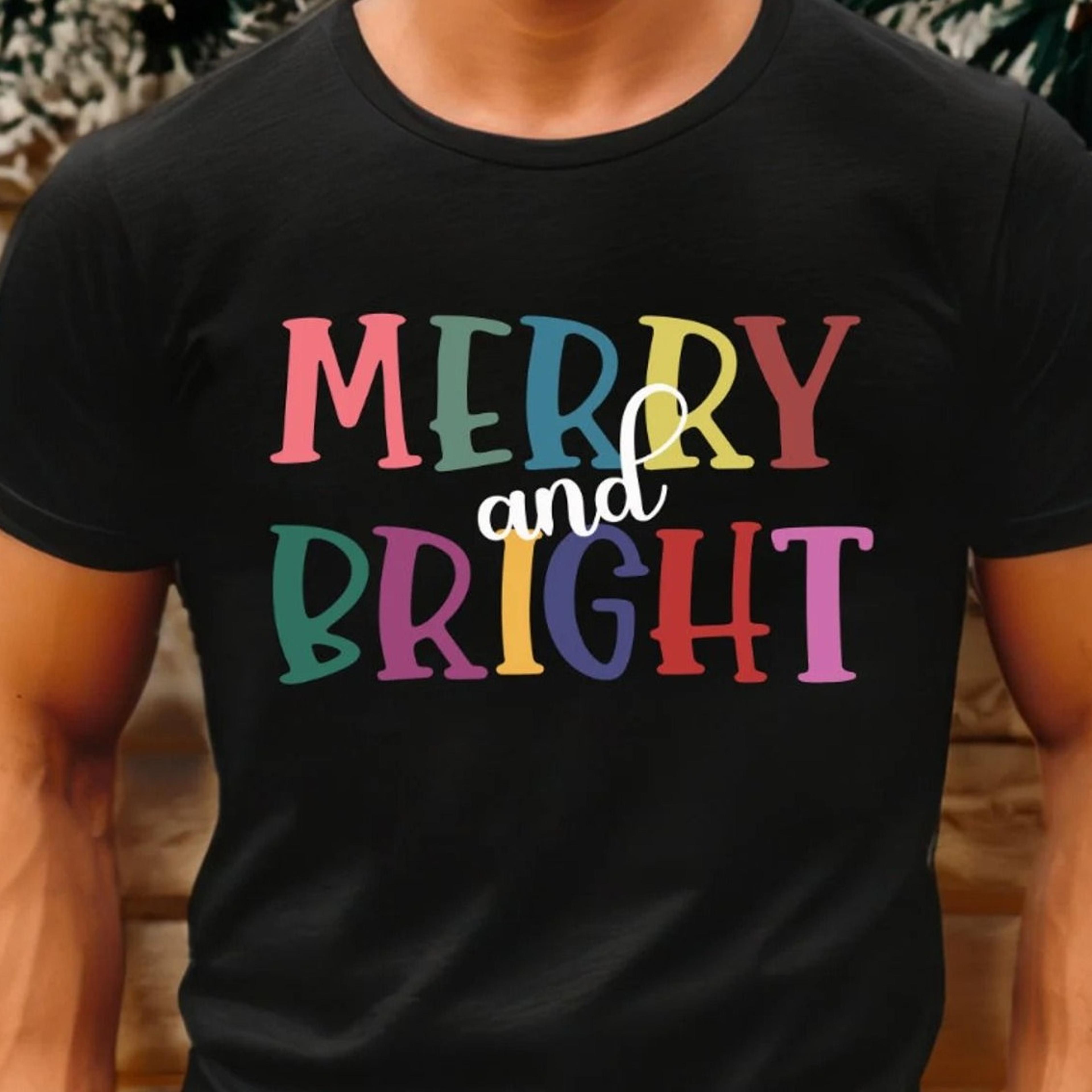 merry and bright christmas sweatshirt holiday crewneck