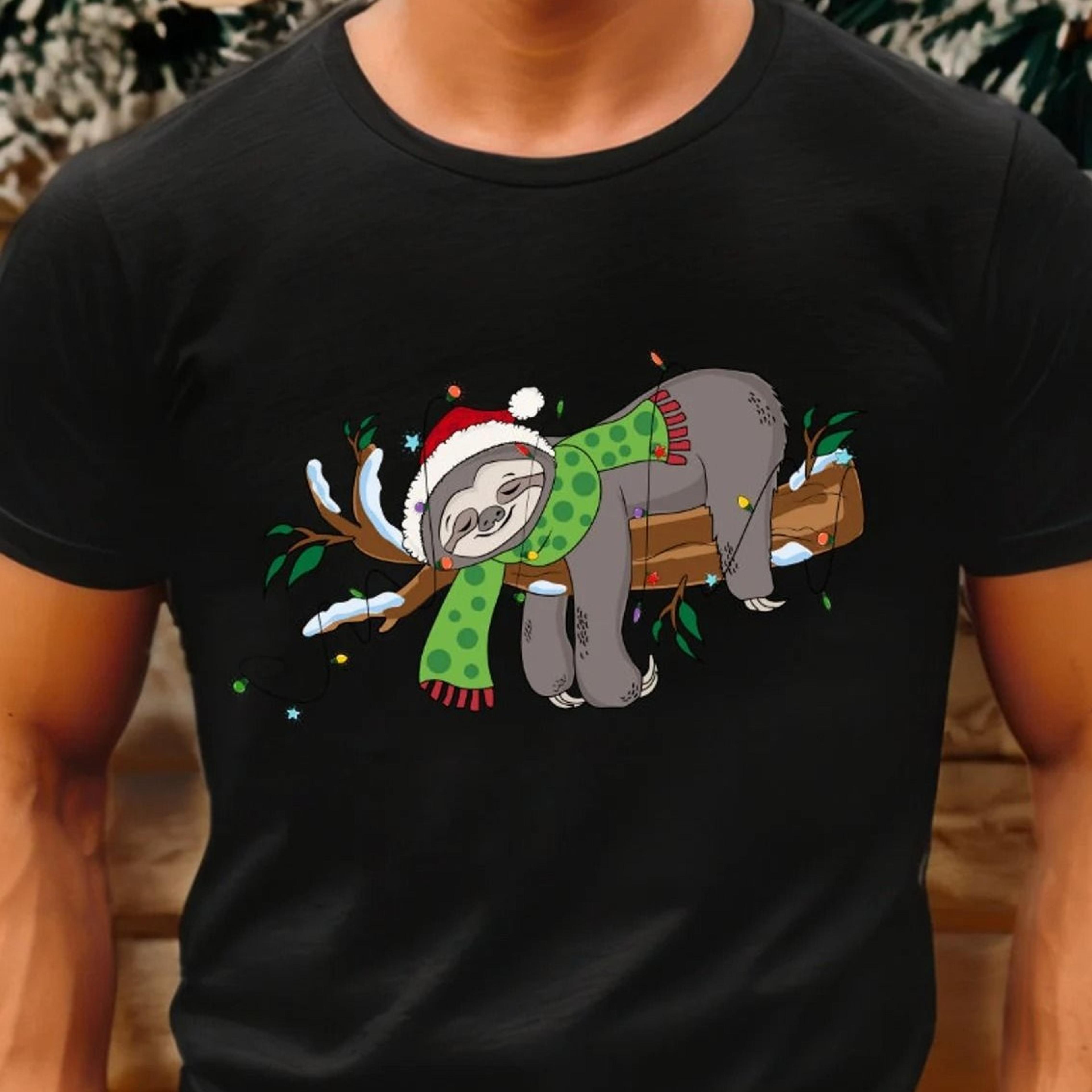 slothmas christmas sweatshirt merry sloth tee