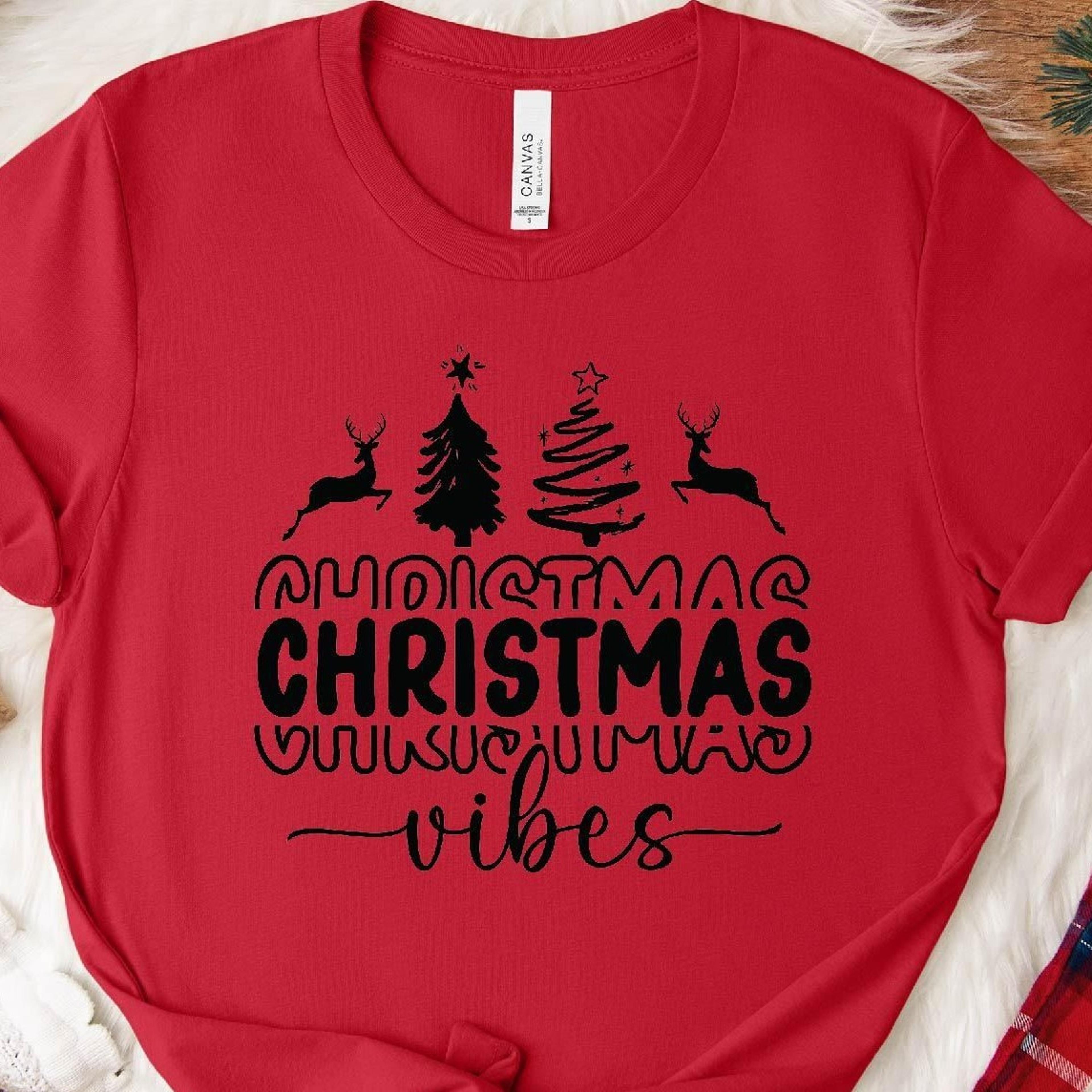 unisex christmas vibes t shirt family holiday sweatshirt