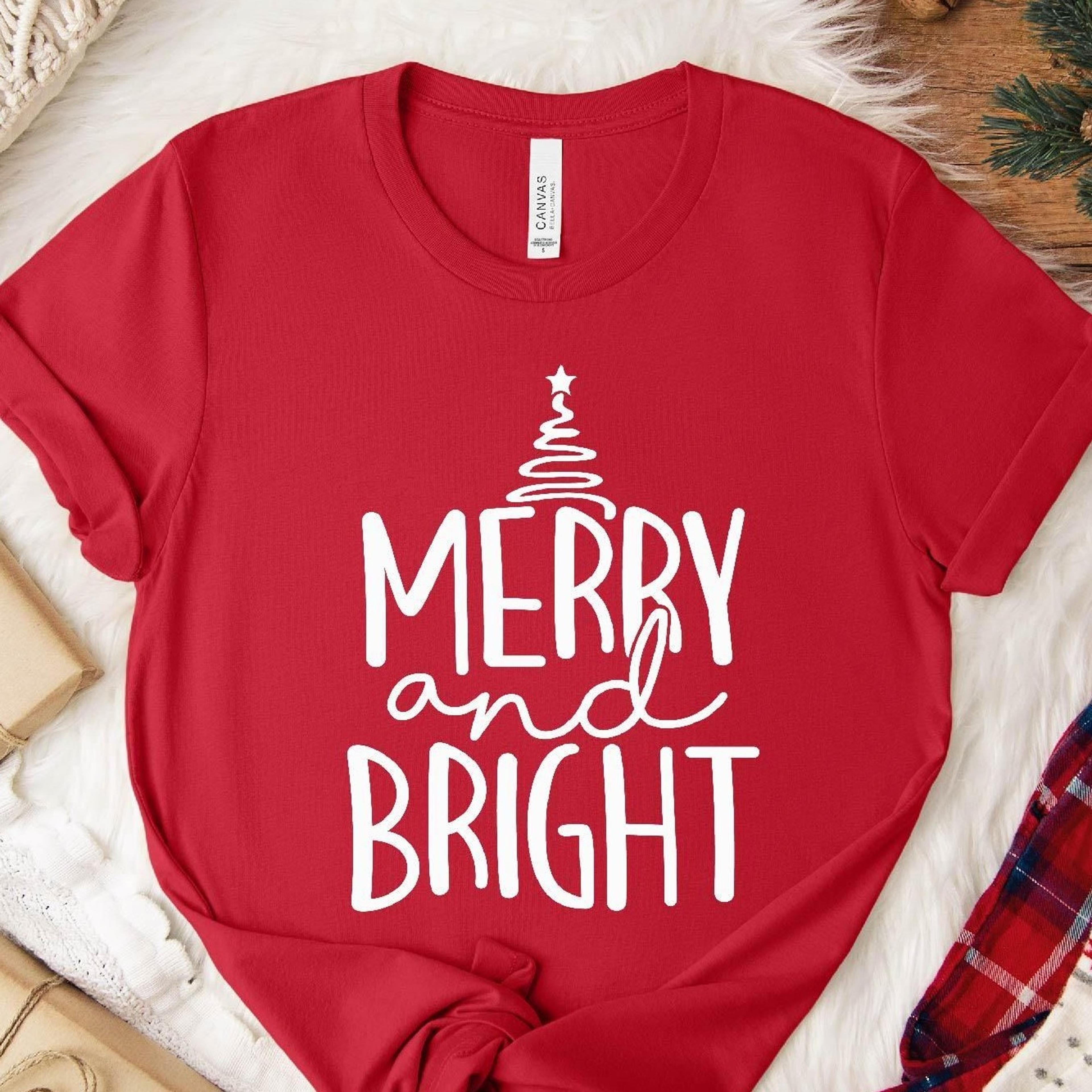 merry and bright christmas sweatshirt unisex holiday