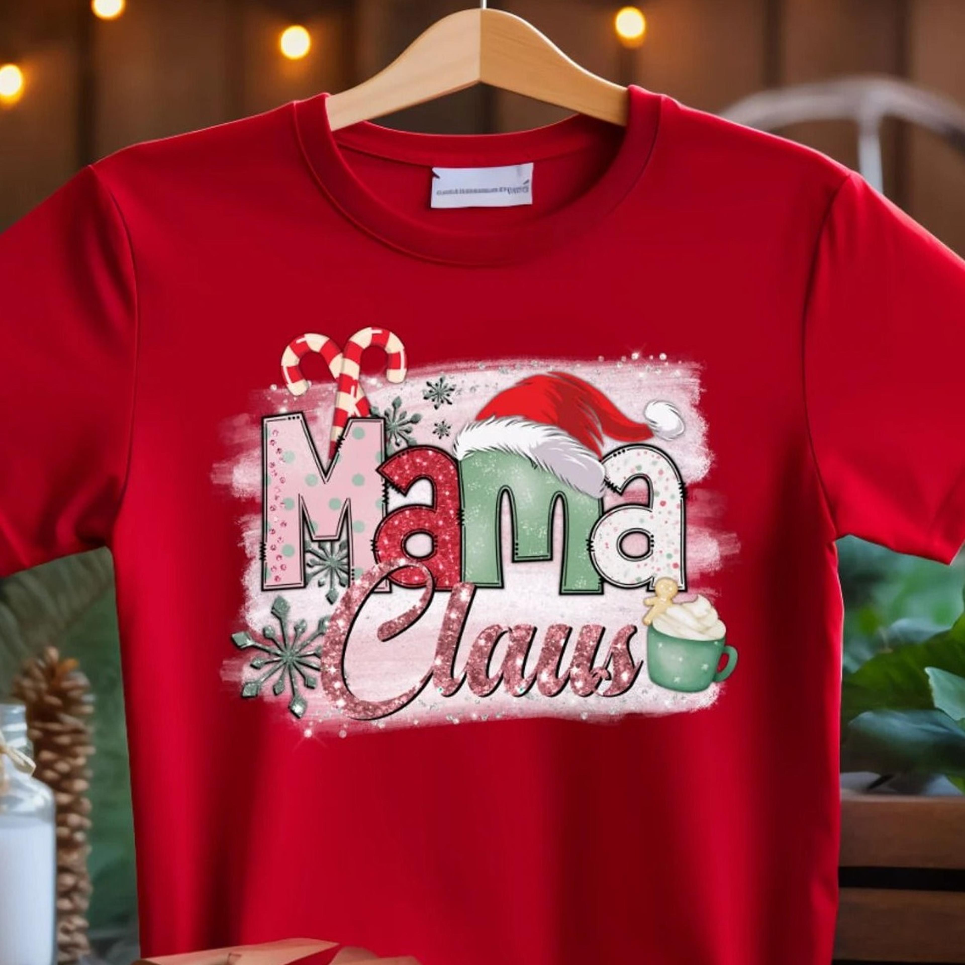 mama claus christmas shirt mom