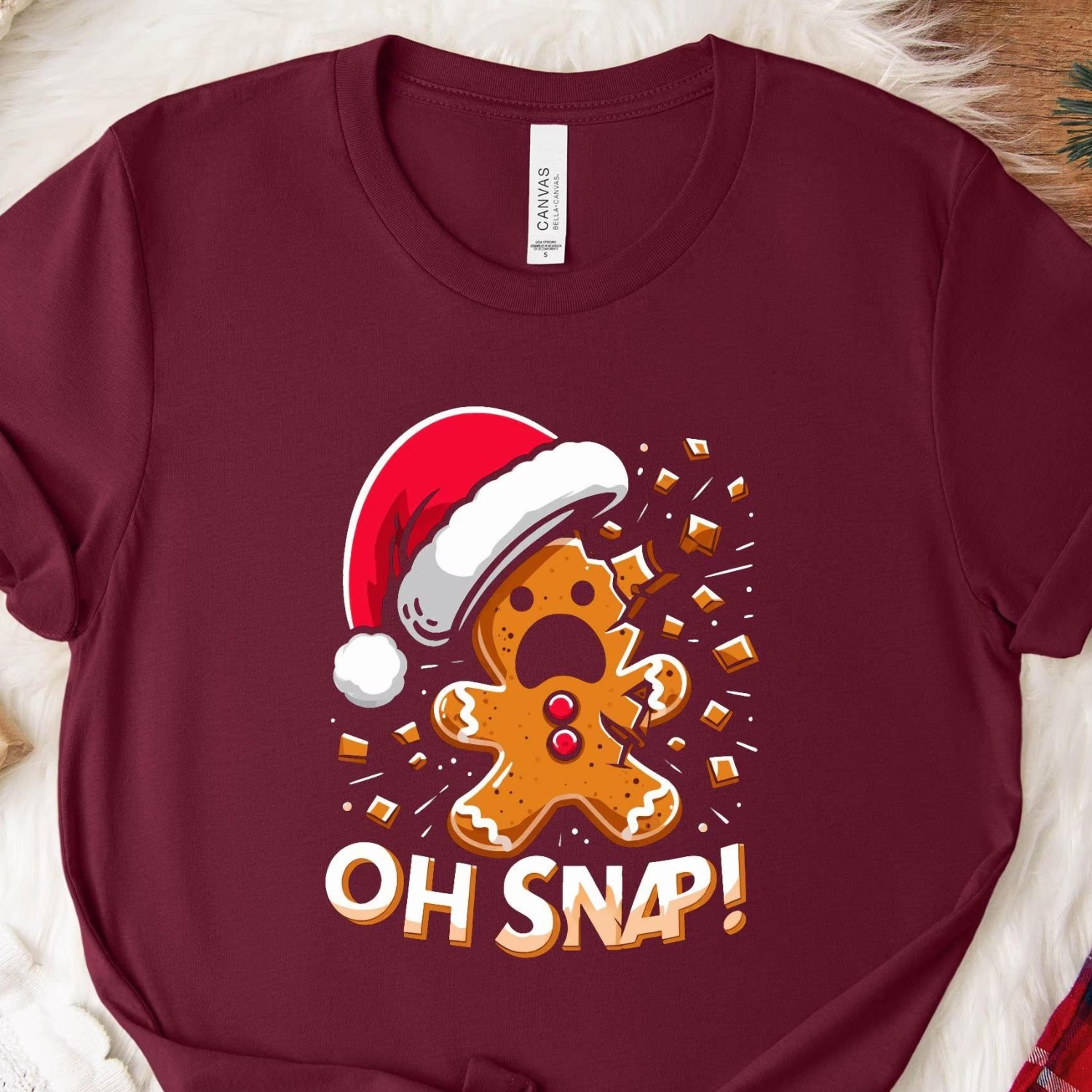 oh snap gingerbread christmas sweatshirt funny