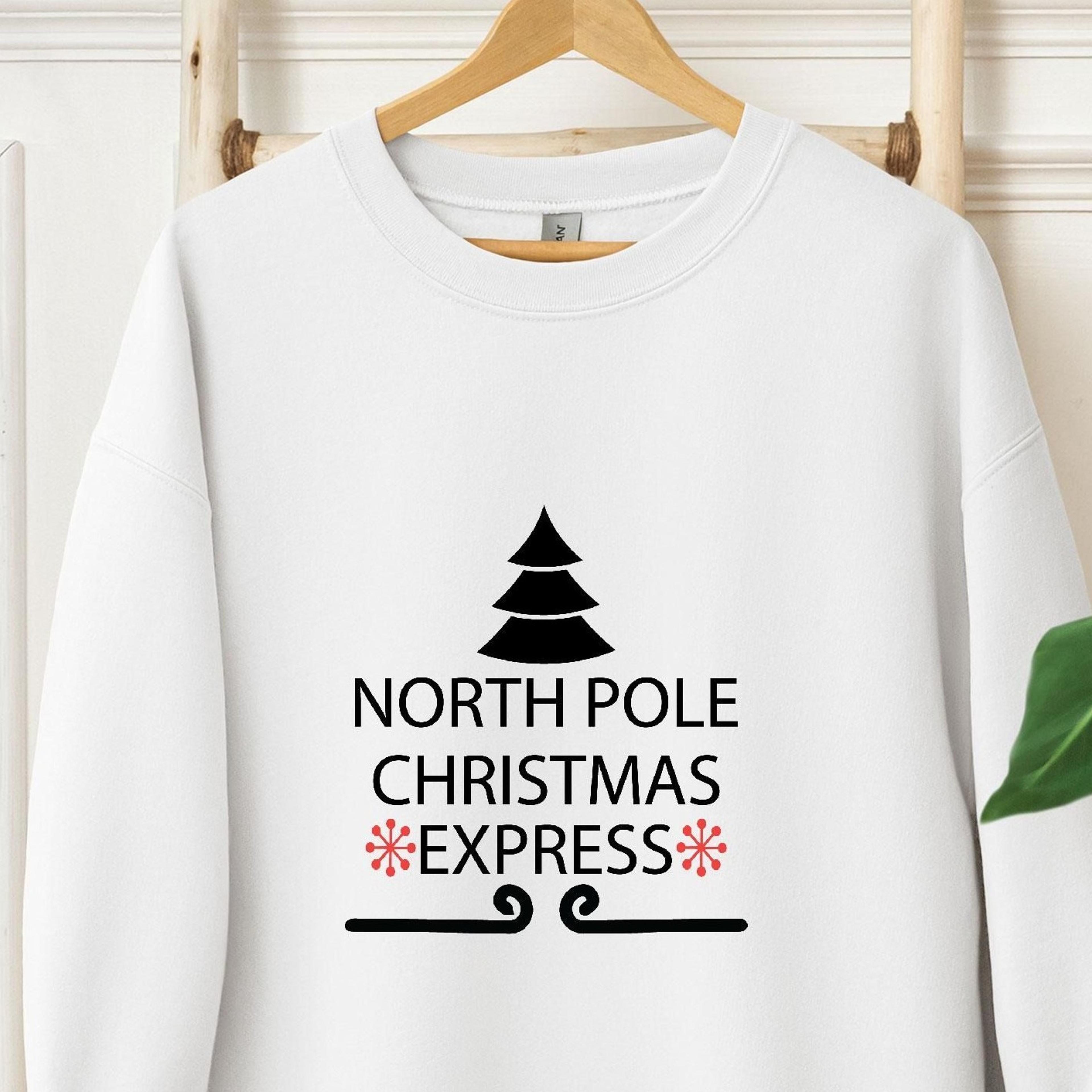 north pole christmas express sweatshirt
