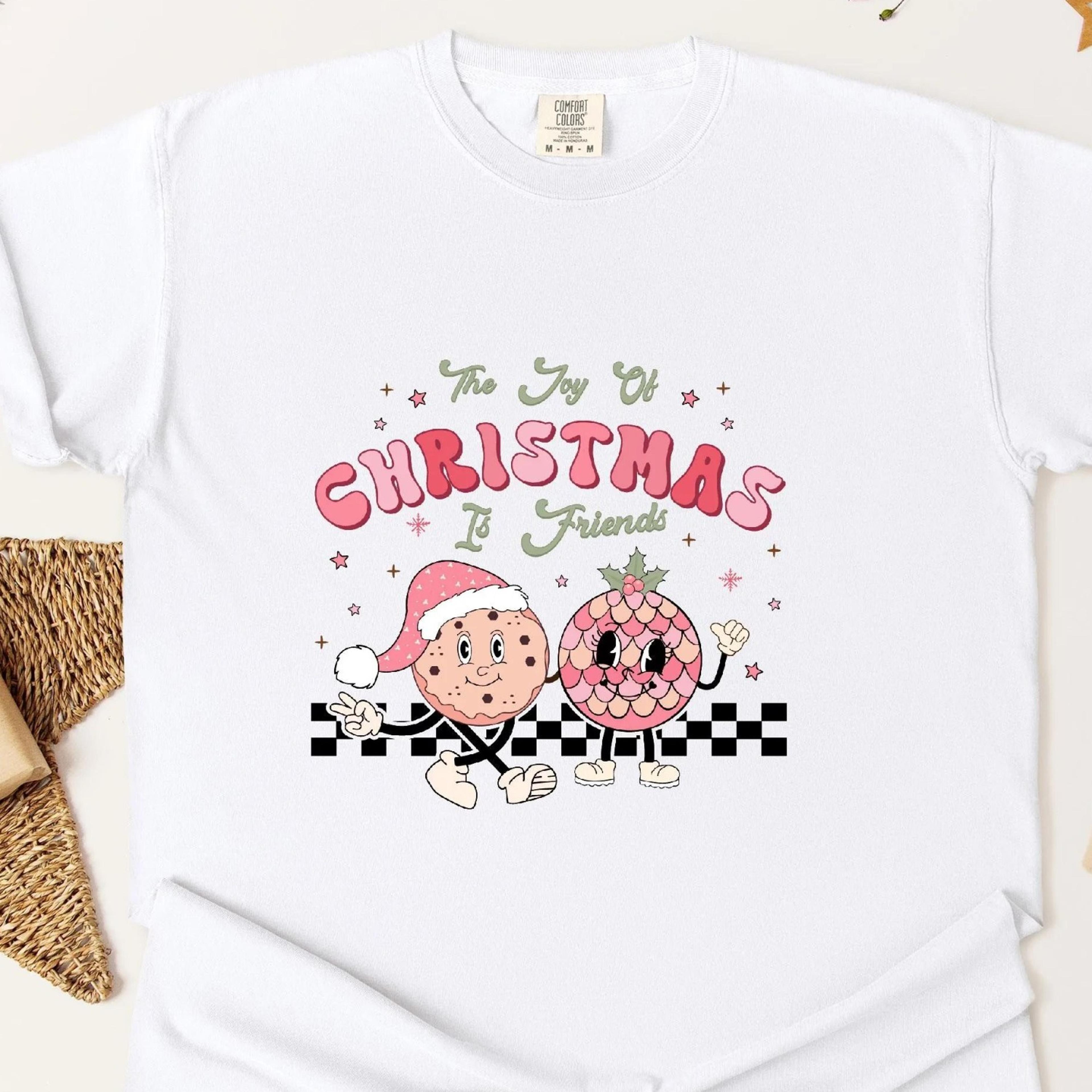 christmas friends t shirt cozy holiday tee