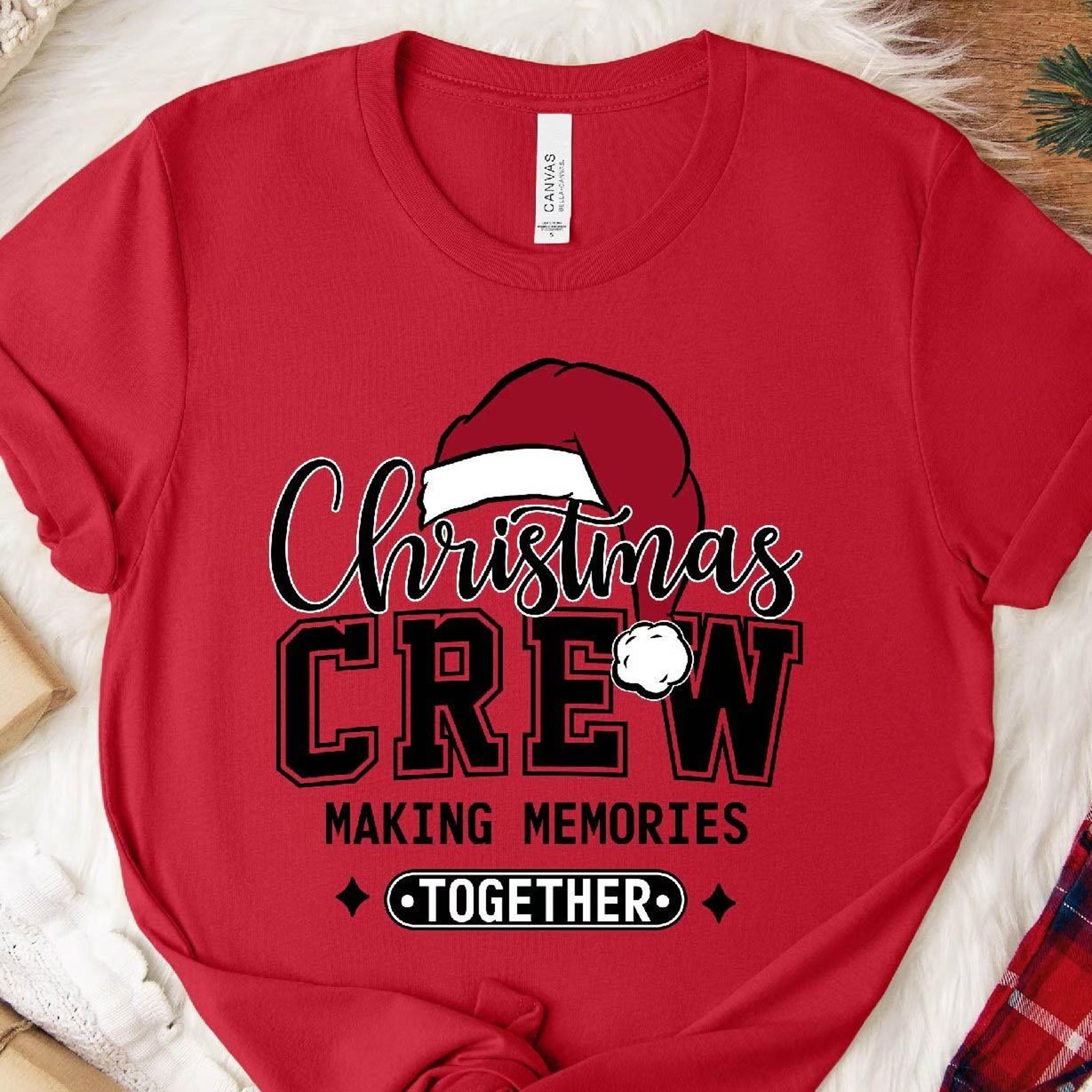 christmas crew t-shirt family matching