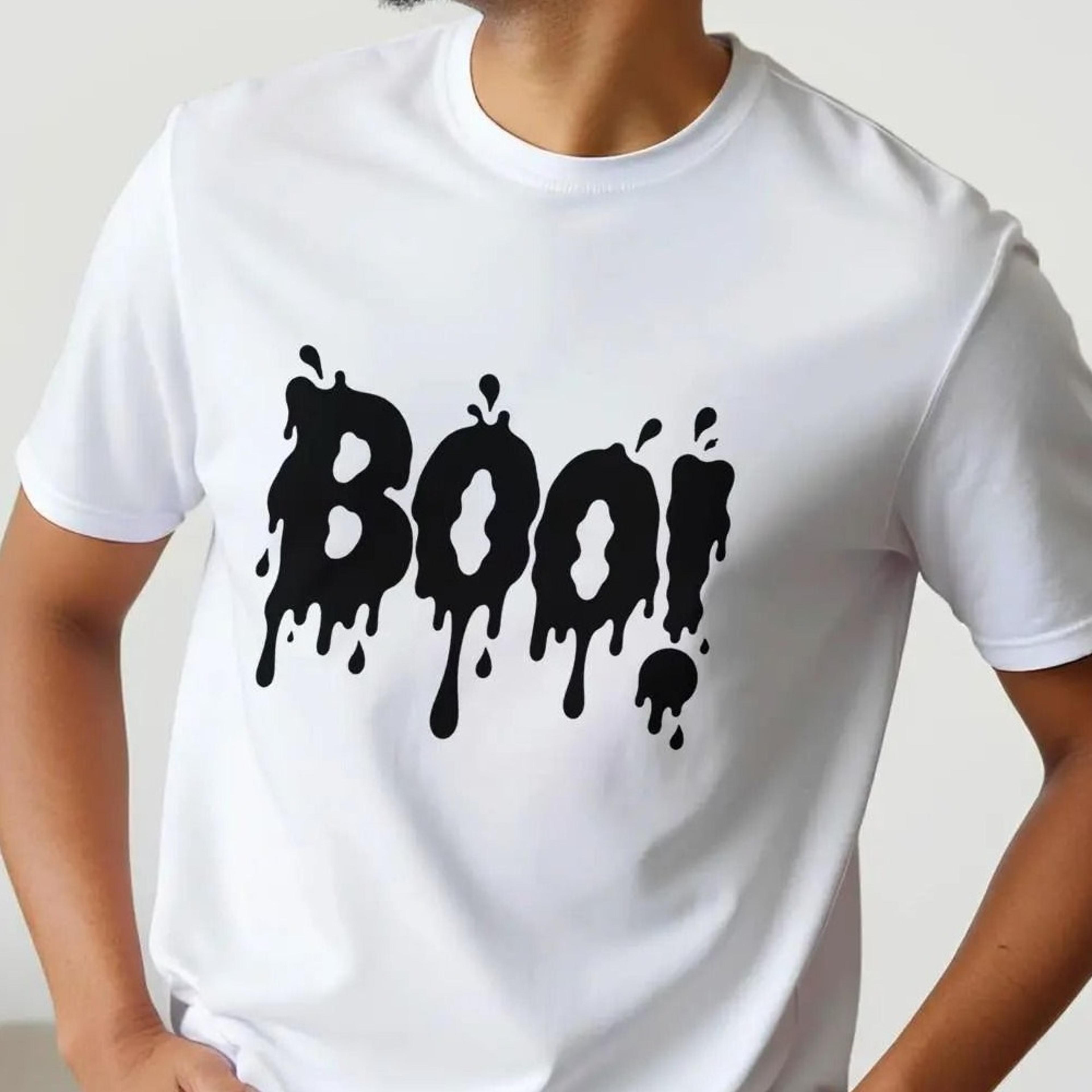 boo halloween shirt, spooky slime graphic tee, melting boo shirt, cute scary halloween t shirt, ghost halloween gift
