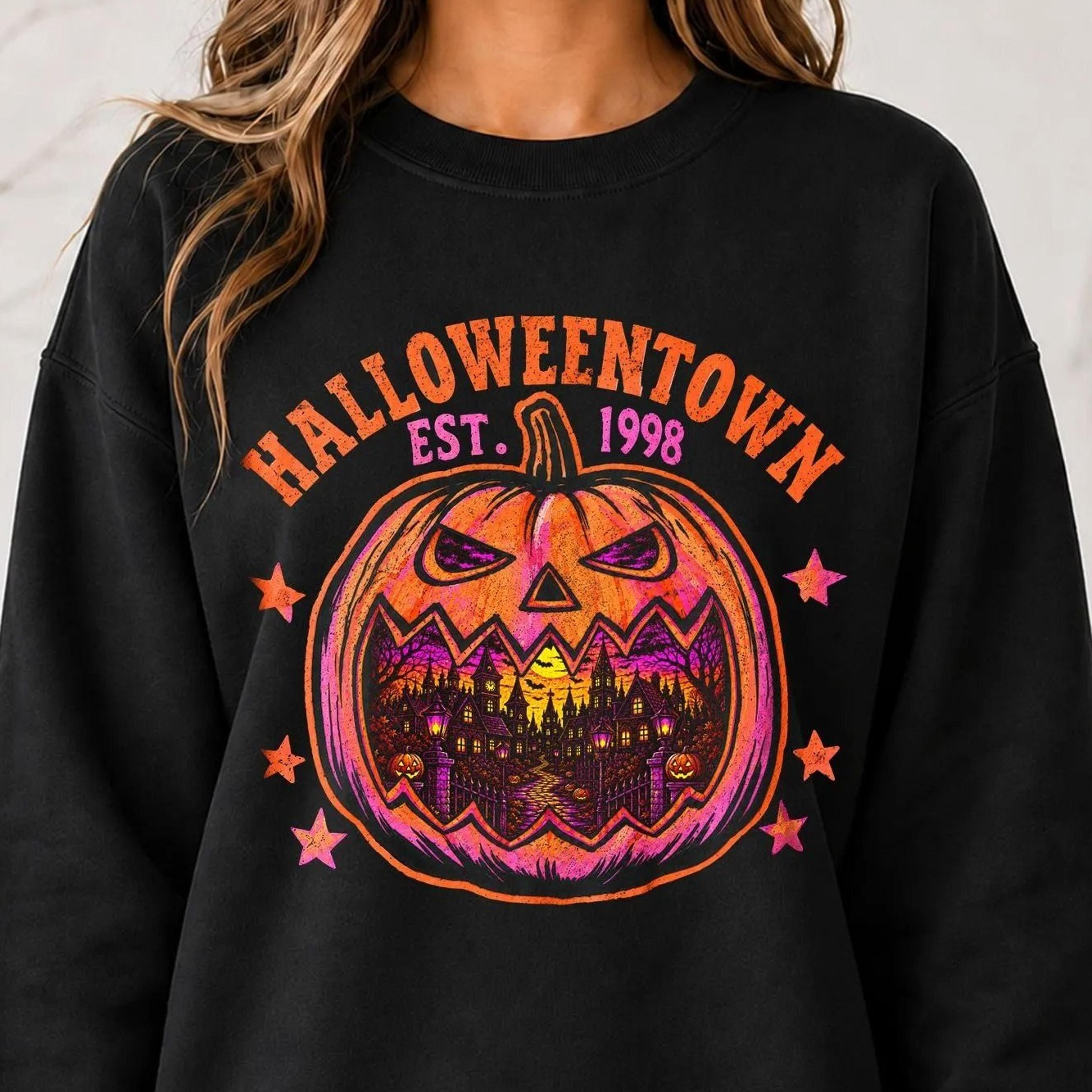 halloweentown pumpkin shirt, retro spooky university tee, 1998 autumn halloween gift