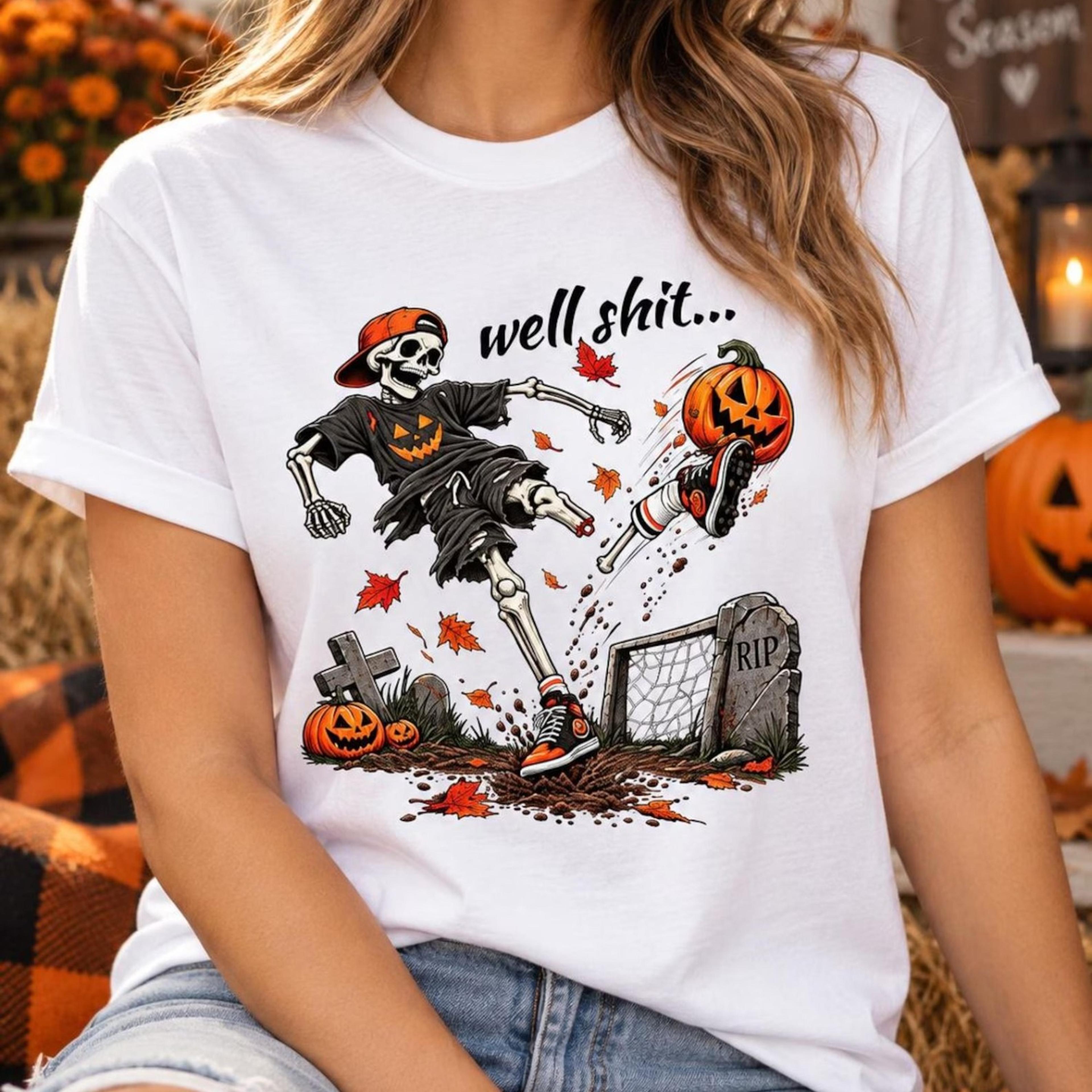 funny skeleton soccer shirt, halloween soccer tee, sarcastic skeleton graphic shirt, spooky season soccer t-shirt
