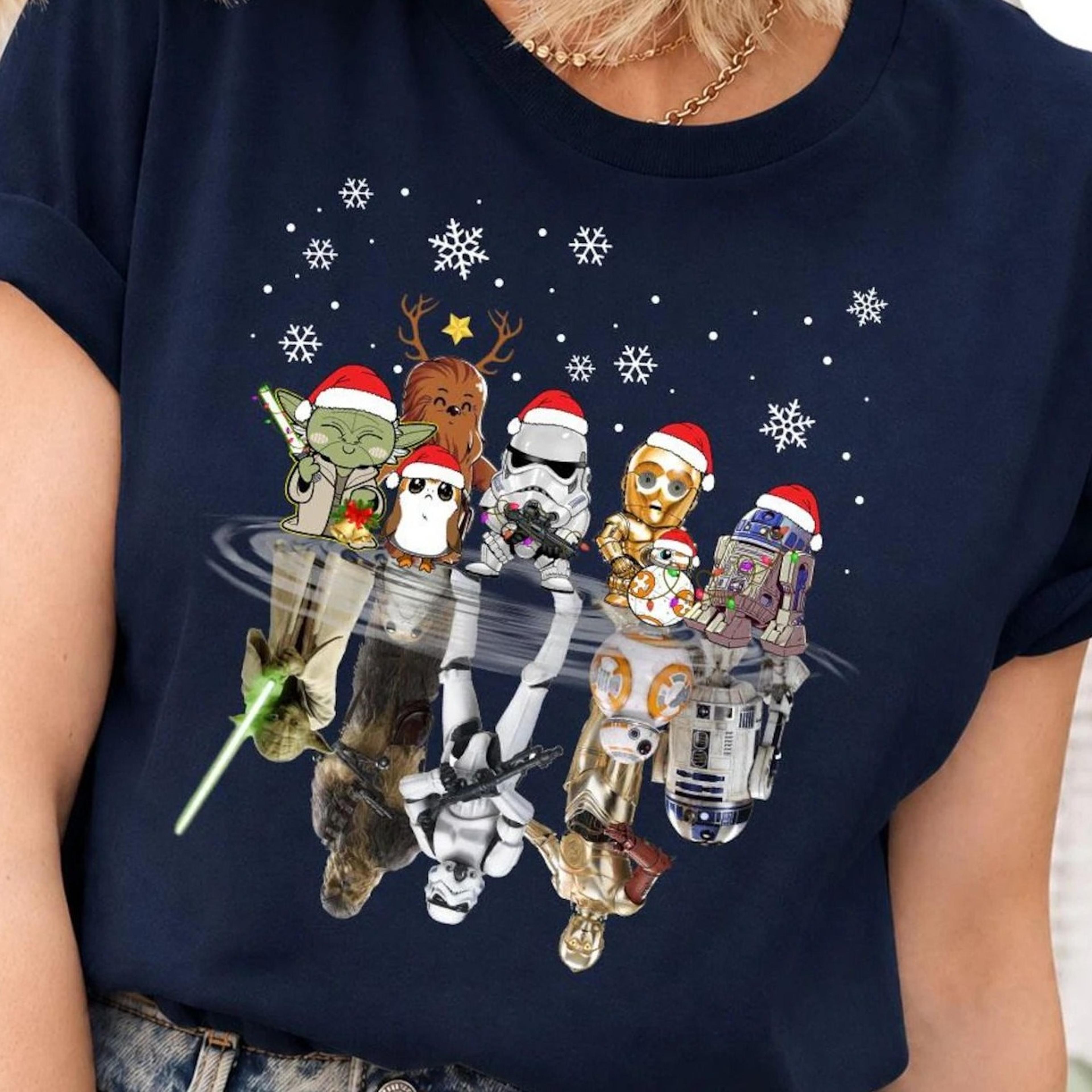 star wars christmas tee shirt, christmas sweatshirt , christmas gifts, storm trooper, galaxy's edge, xmas starwars