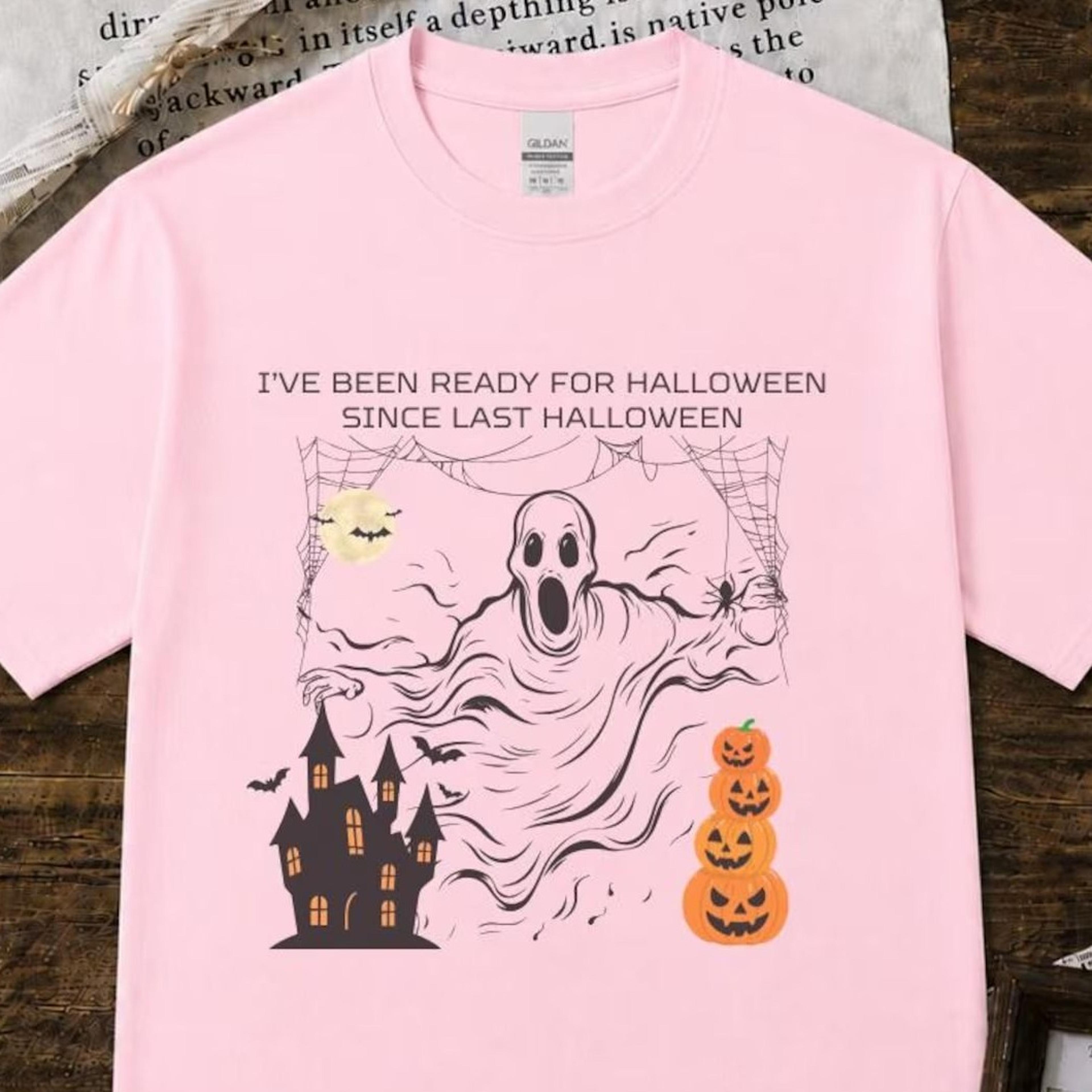 ready for halloween shirt, funny halloween quote tee, ghost halloween shirt