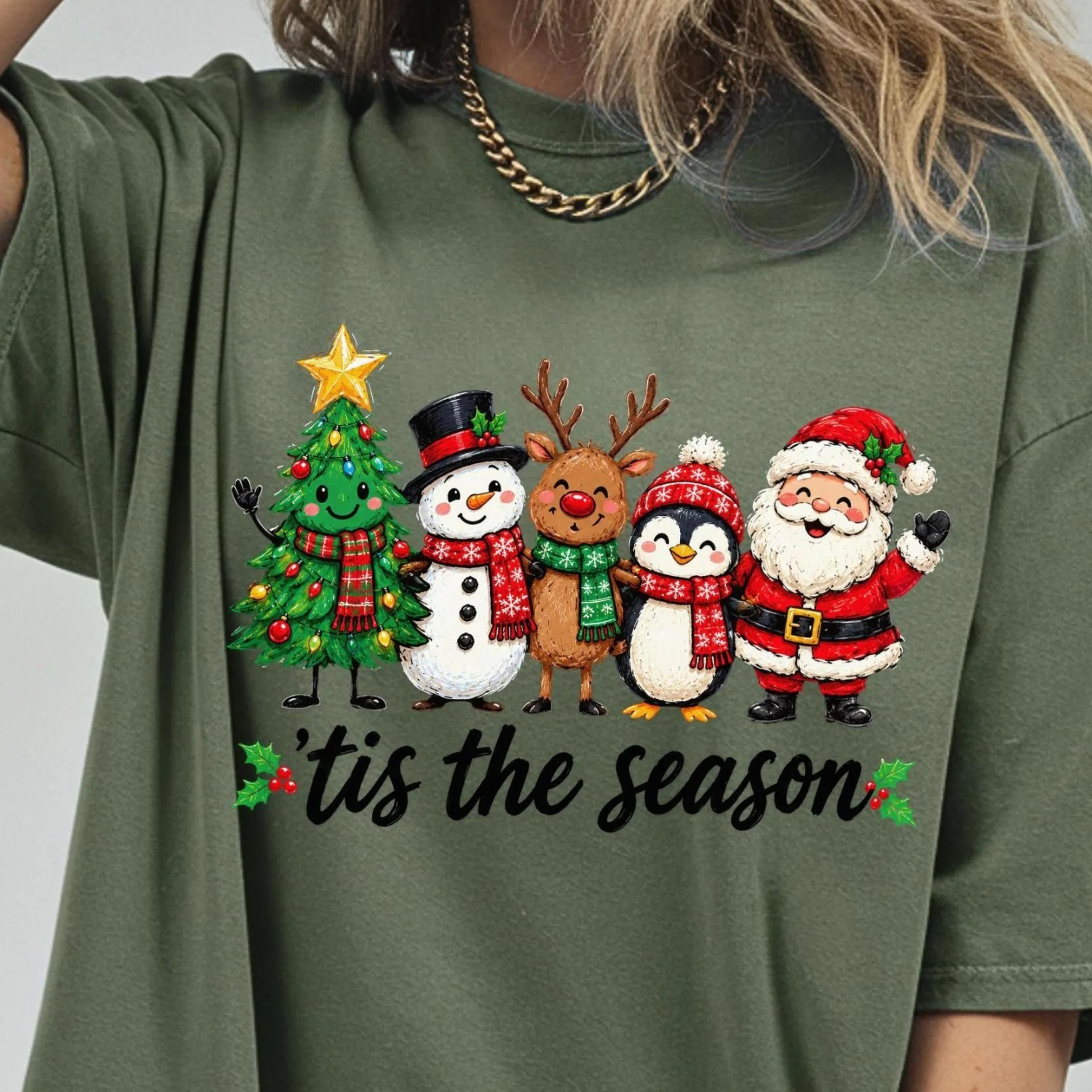 merry christmas, tis the season apparel, retro xmas shirt, vintage holiday merch