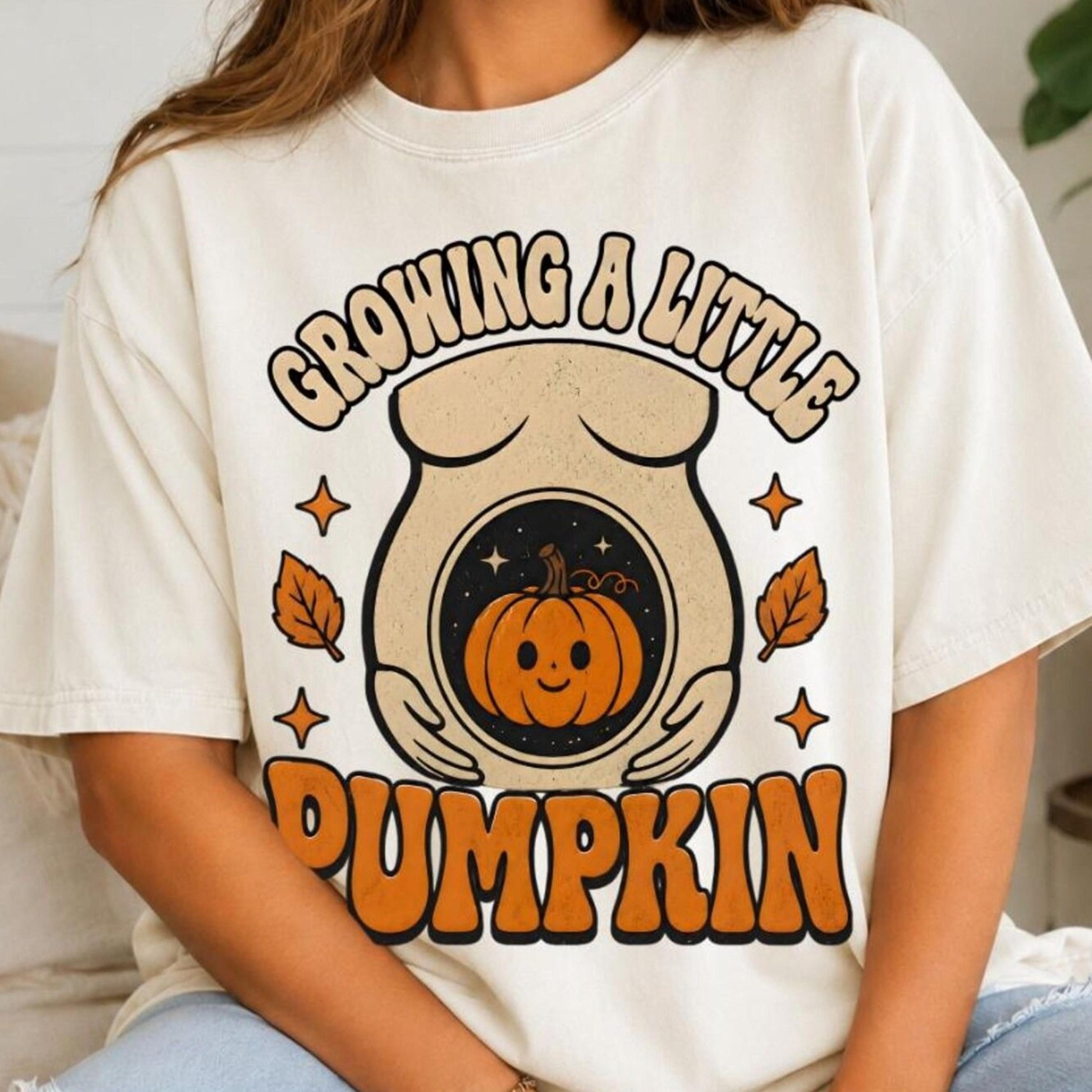 growing a little pumpkin shirt, expecting mom tee, halloween pregnancy shirt, fall pregnant tshirt