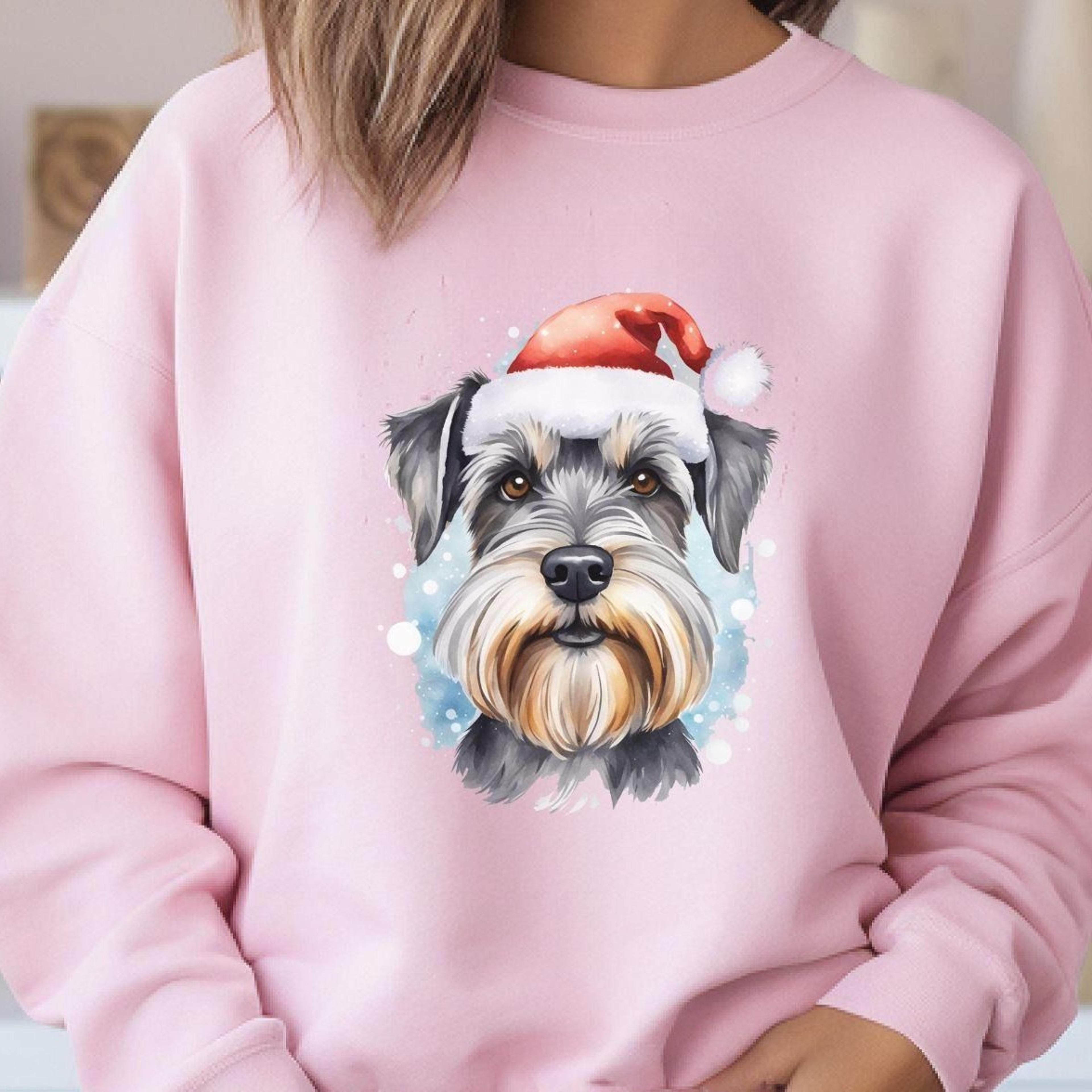 schnauzer christmas sweatshirt, cozy christmas, christmas shirt, schnauzer fan, gift for her, dog mom, christmas gift