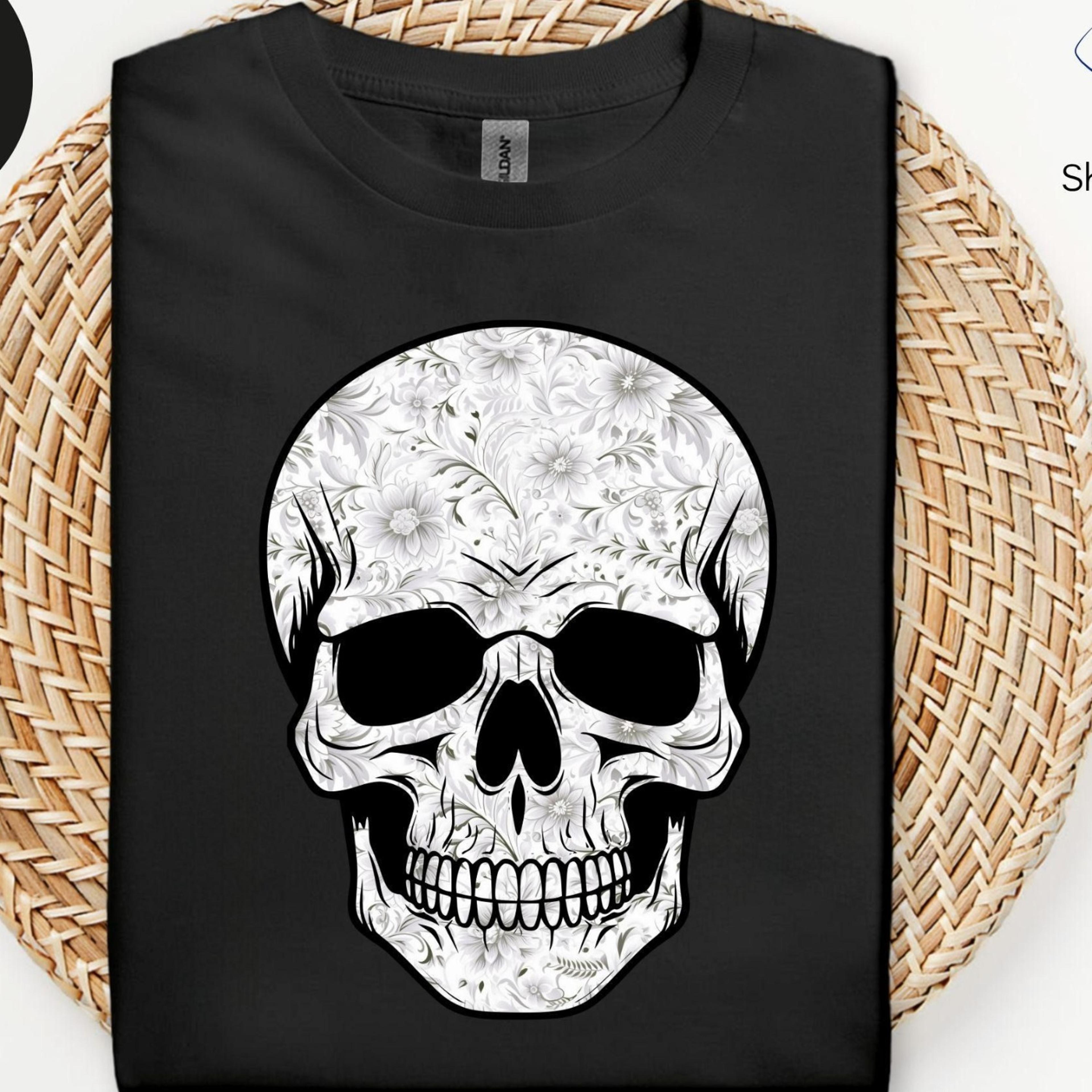 halloween shirt, skull, white lace, lace, cute shirt, women's halloween shirt, gift for women, sweatshirt