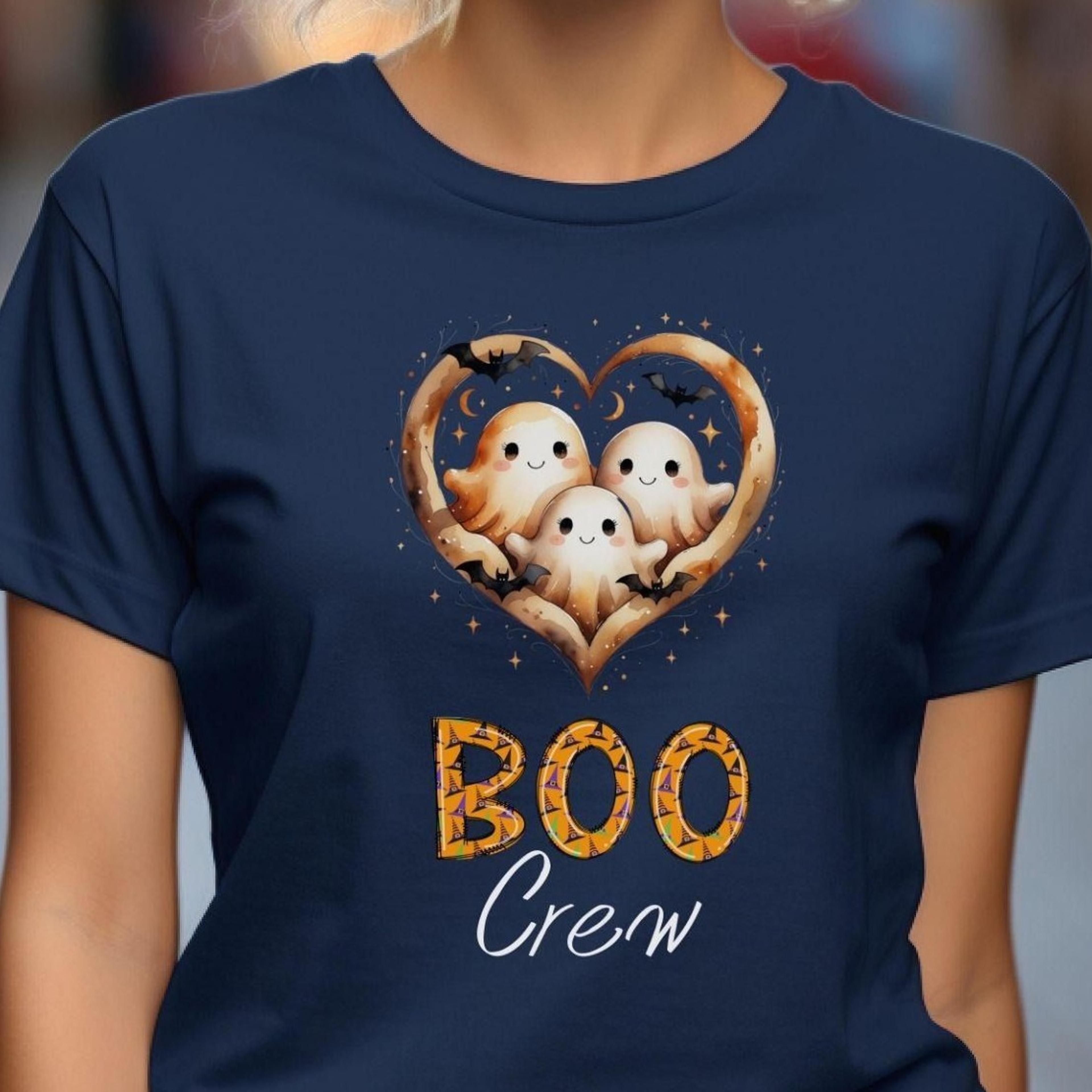 boo crew, cute ghost shirt, women's halloween shirt, cute fall shirt, for begging with kids, gift for women