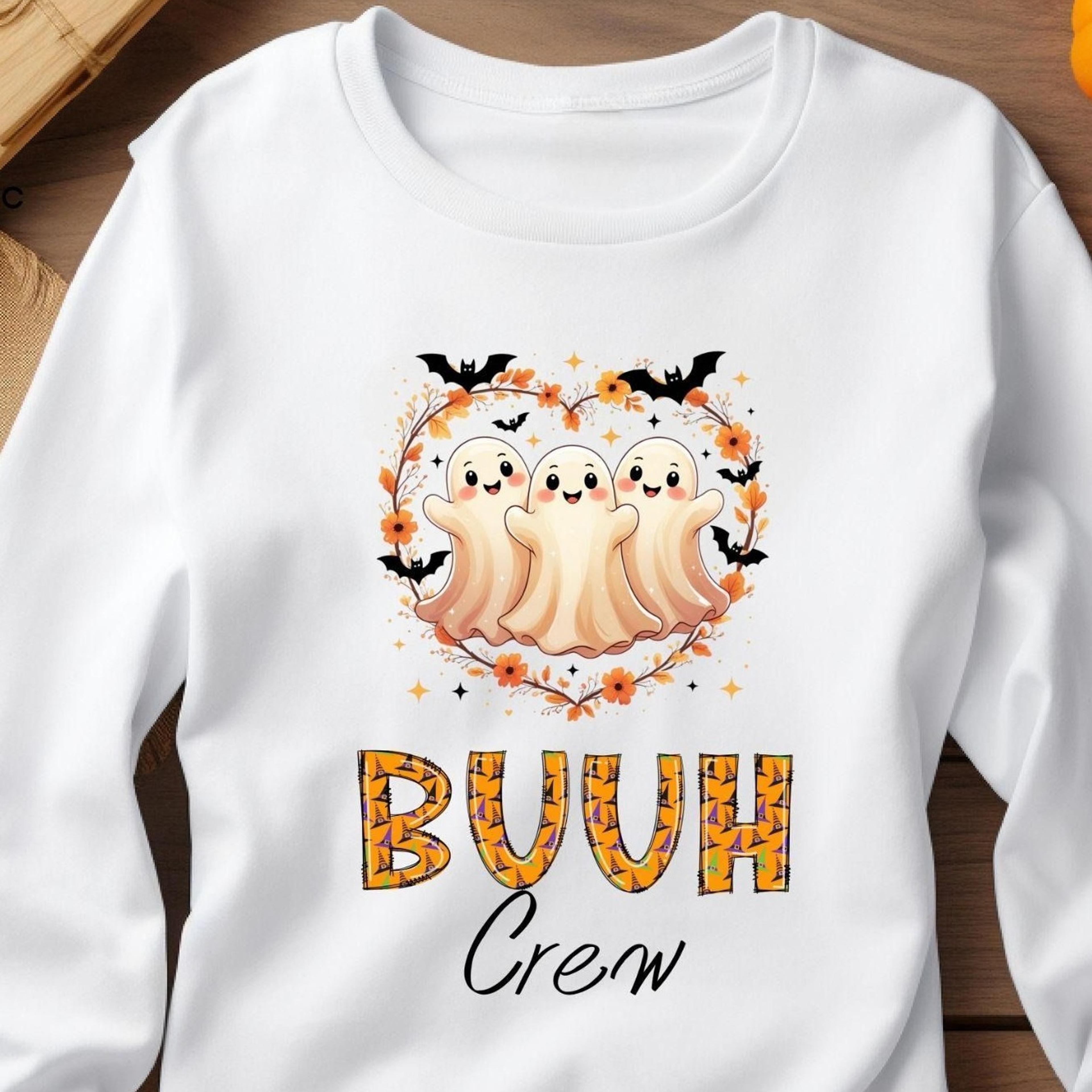 boo crew, cute ghost shirt, women's halloween shirt, cute autumn shirt, for begging with children, gift for women