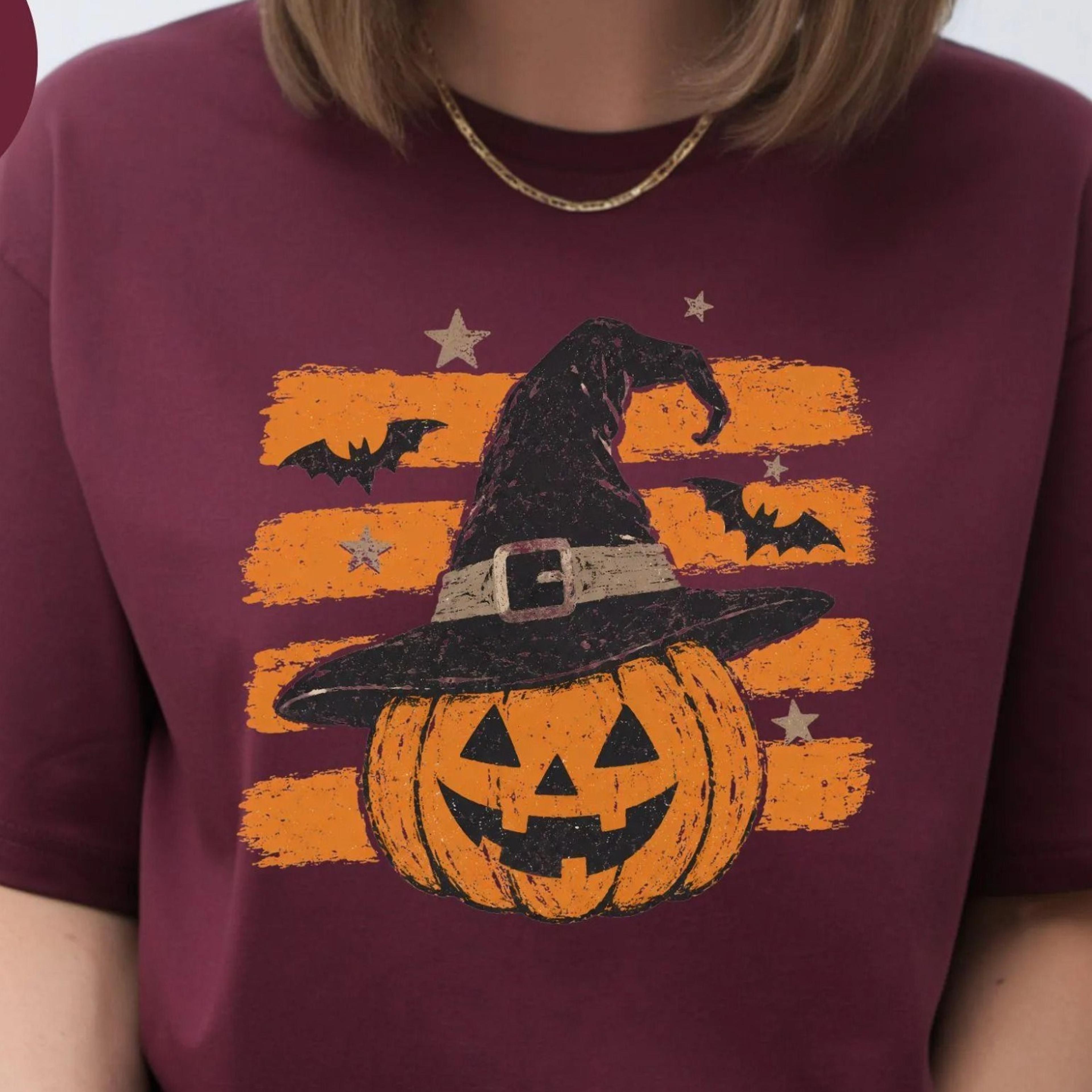 cat halloween t-shirt, girlie halloween, autumn vibes, bat, pumpkin, stripes, party shirt, spooky romantic