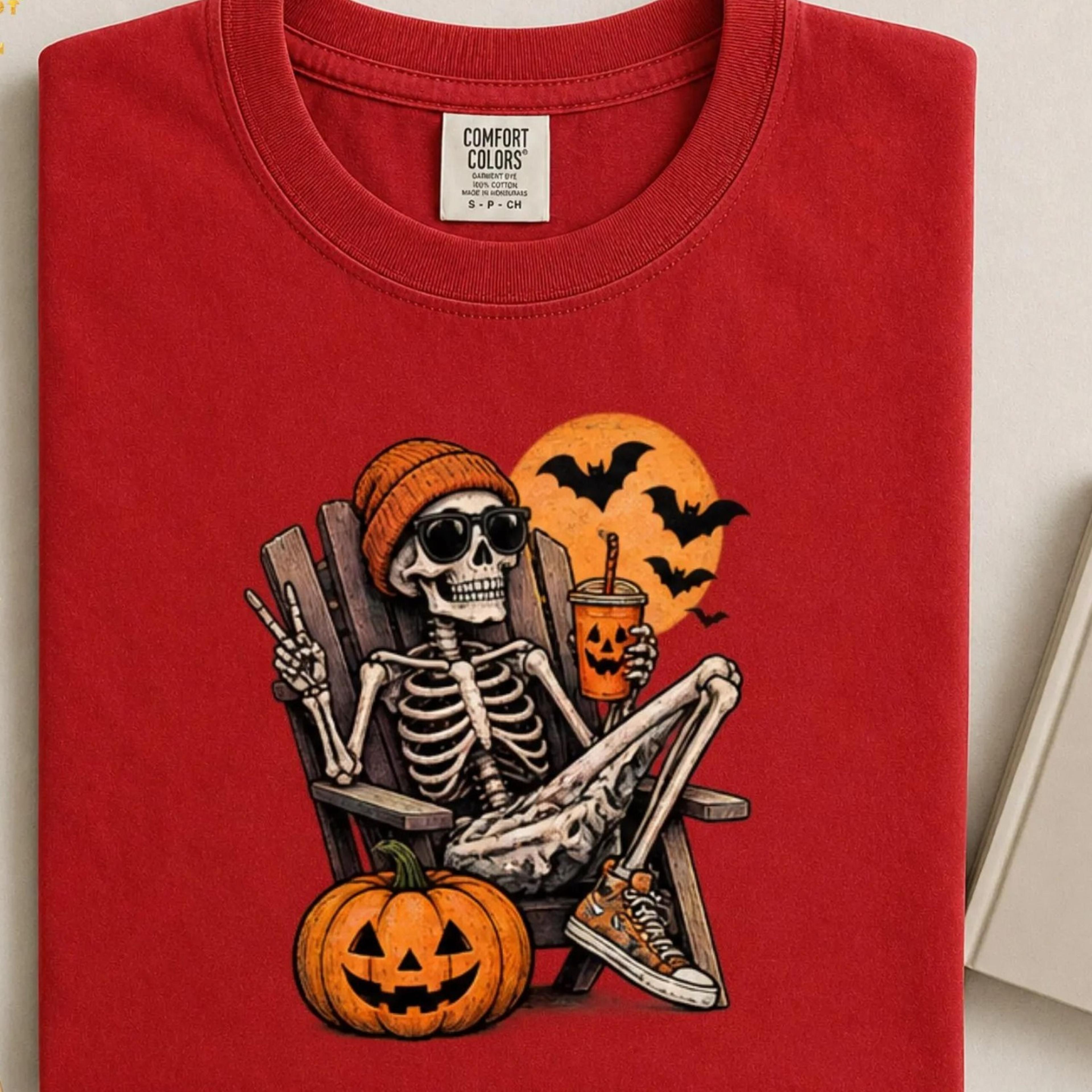skeleton halloween shirt, retro spooky season tee, vintage skeleton pumpkin shirt, funny halloween