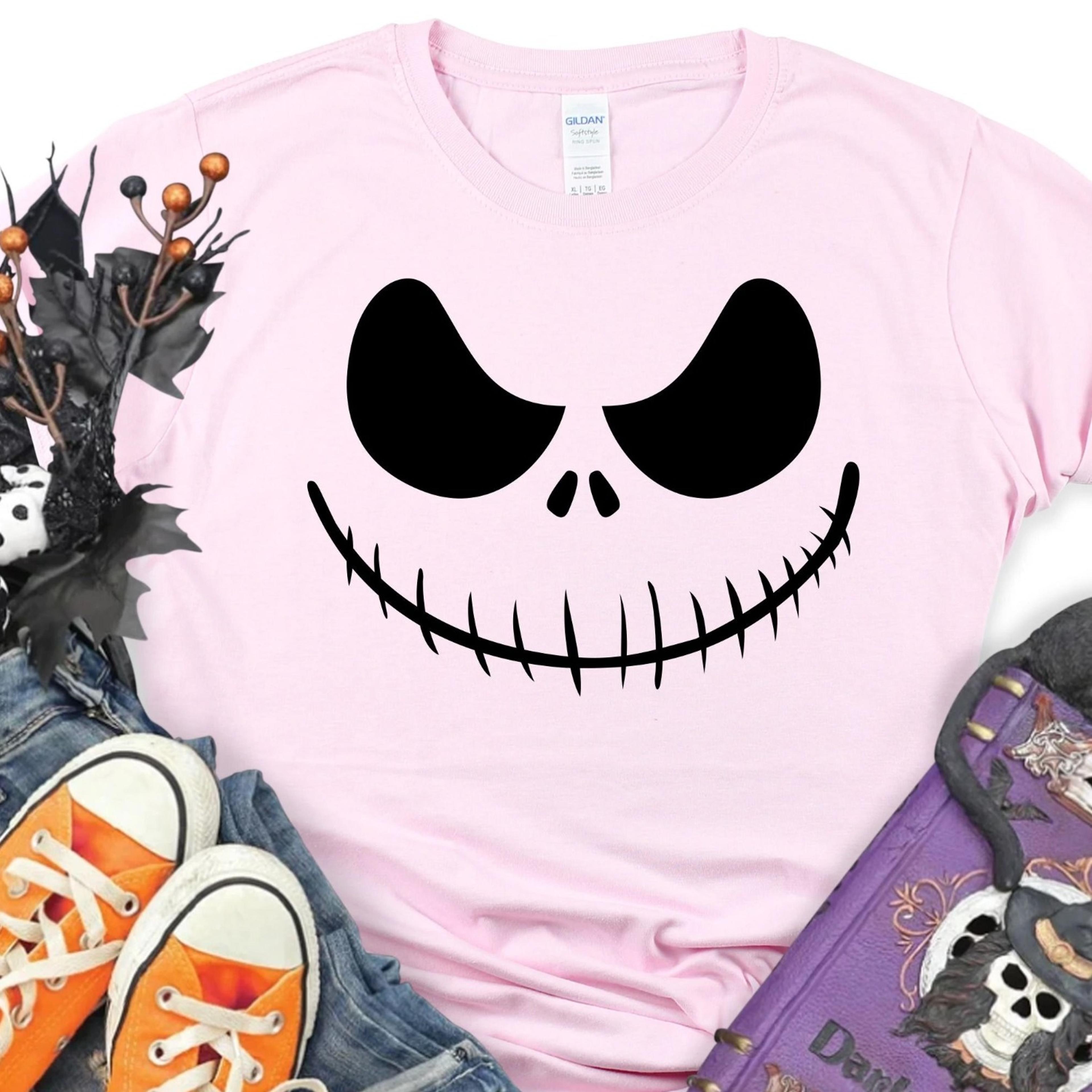 pumpkin face halloween family shirt soft cotton birthday t-shirt