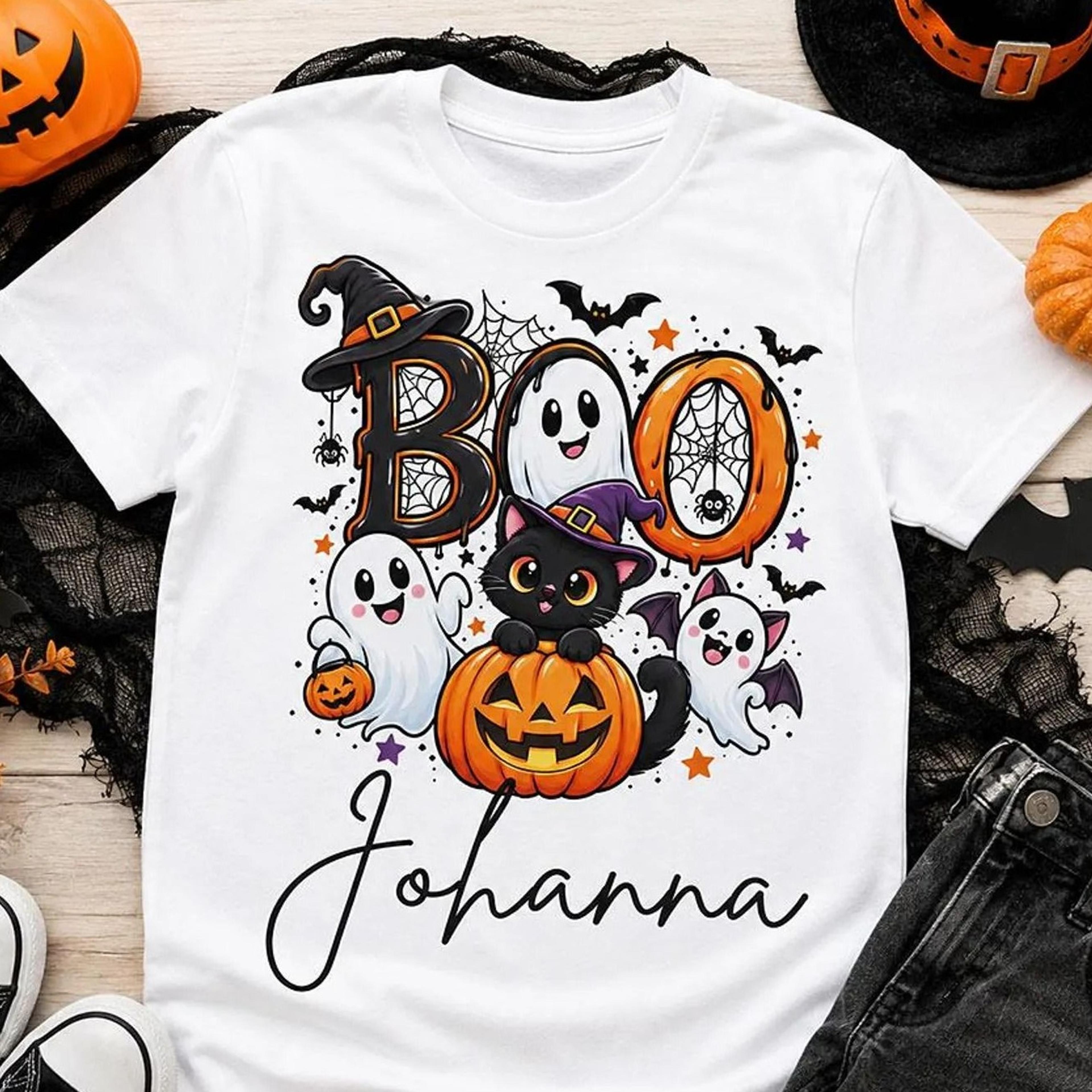 halloween shirt for kids, spooky halloween t-shirt, gift idea for trick or treat - kids organic shirt