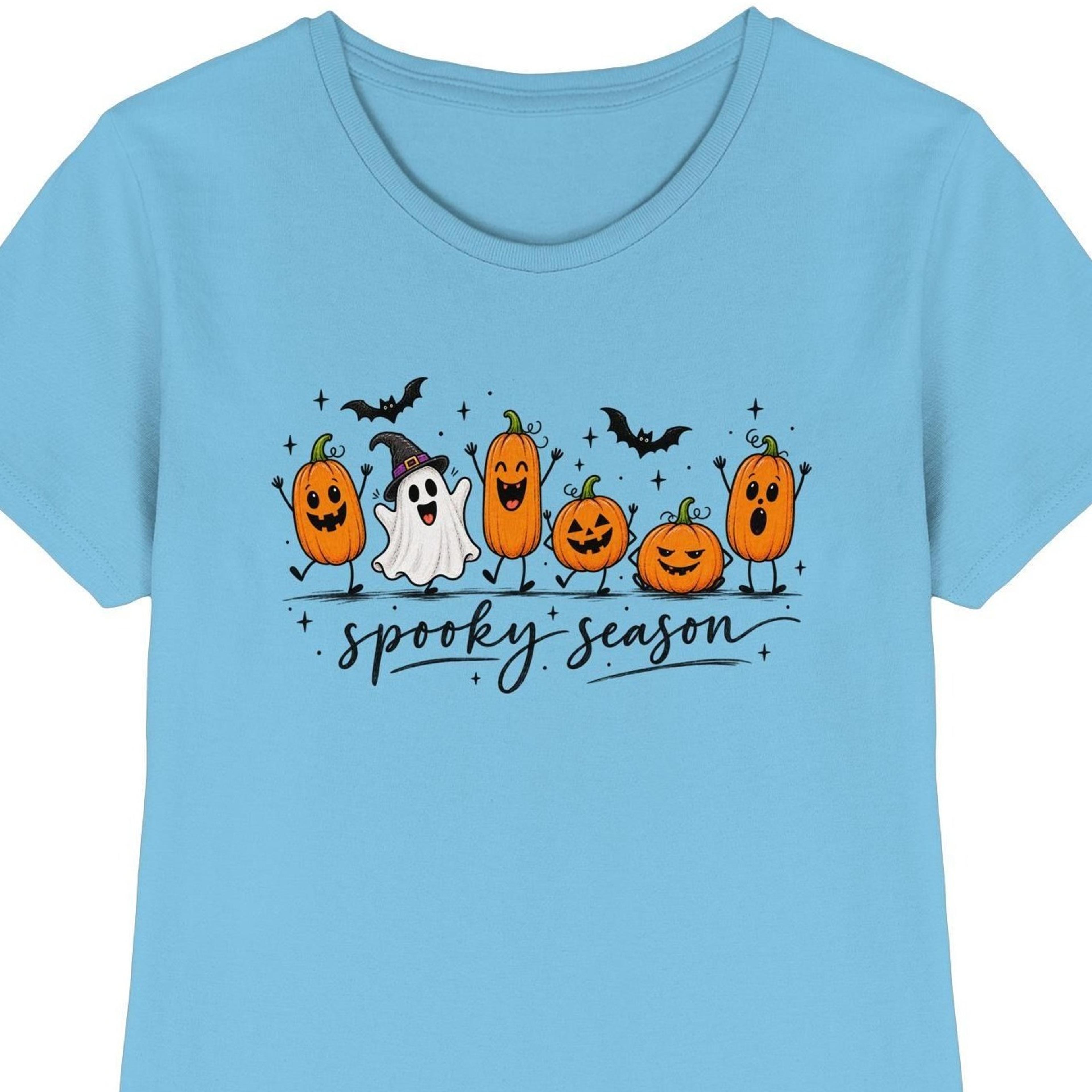 women's halloween shirt, pumpkins, autumn shirt, funny halloween shirt, spooky season - ladies premium shirt